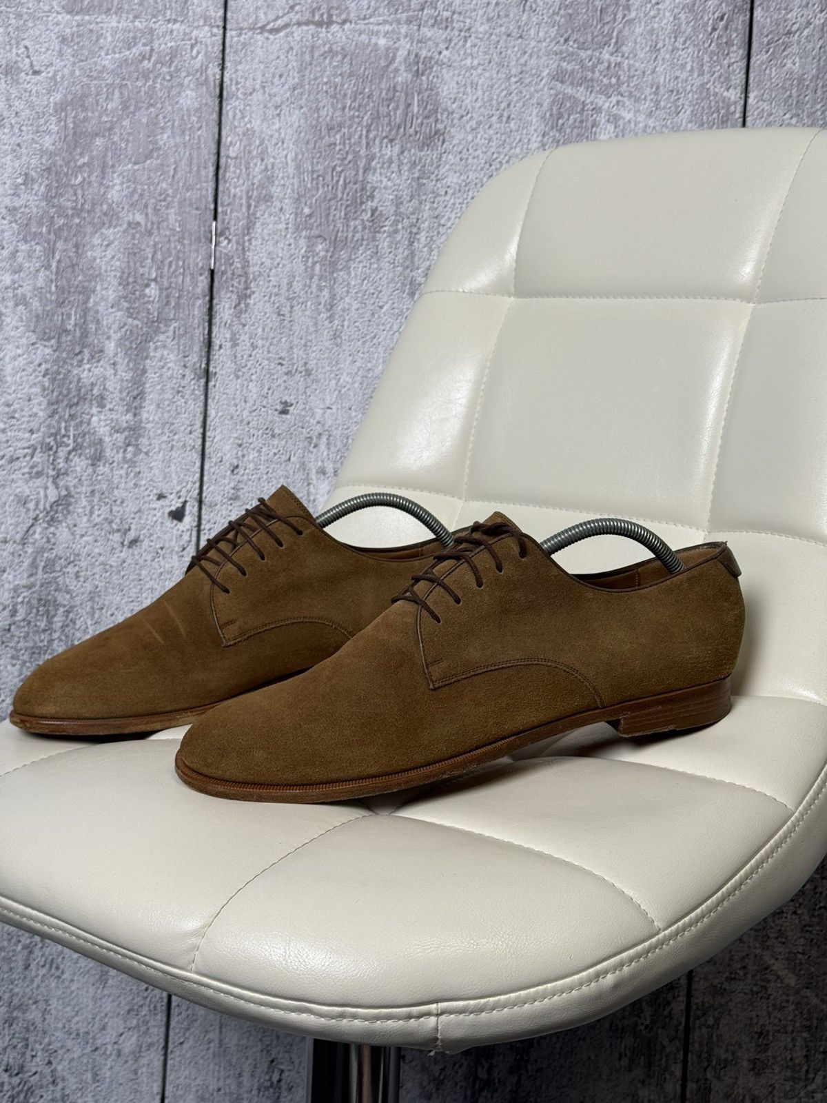 Gucci GUCCI Luxury Brown Derby Cap Toe Formal Shoes | Grailed display picture 3