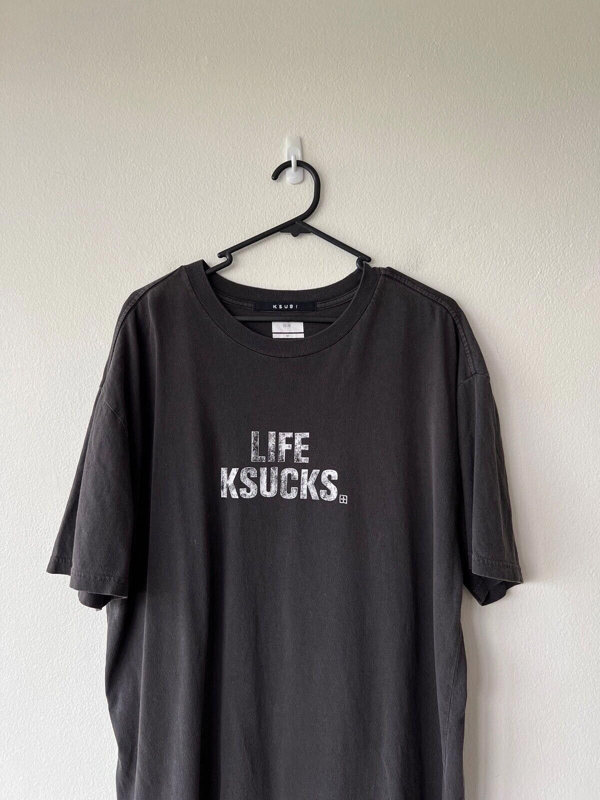 Ksubi new ksubi tee shirt top medium faded grey life ksucks biggie Size US M / EU 48-50 / 2 - 2 Thumbnail