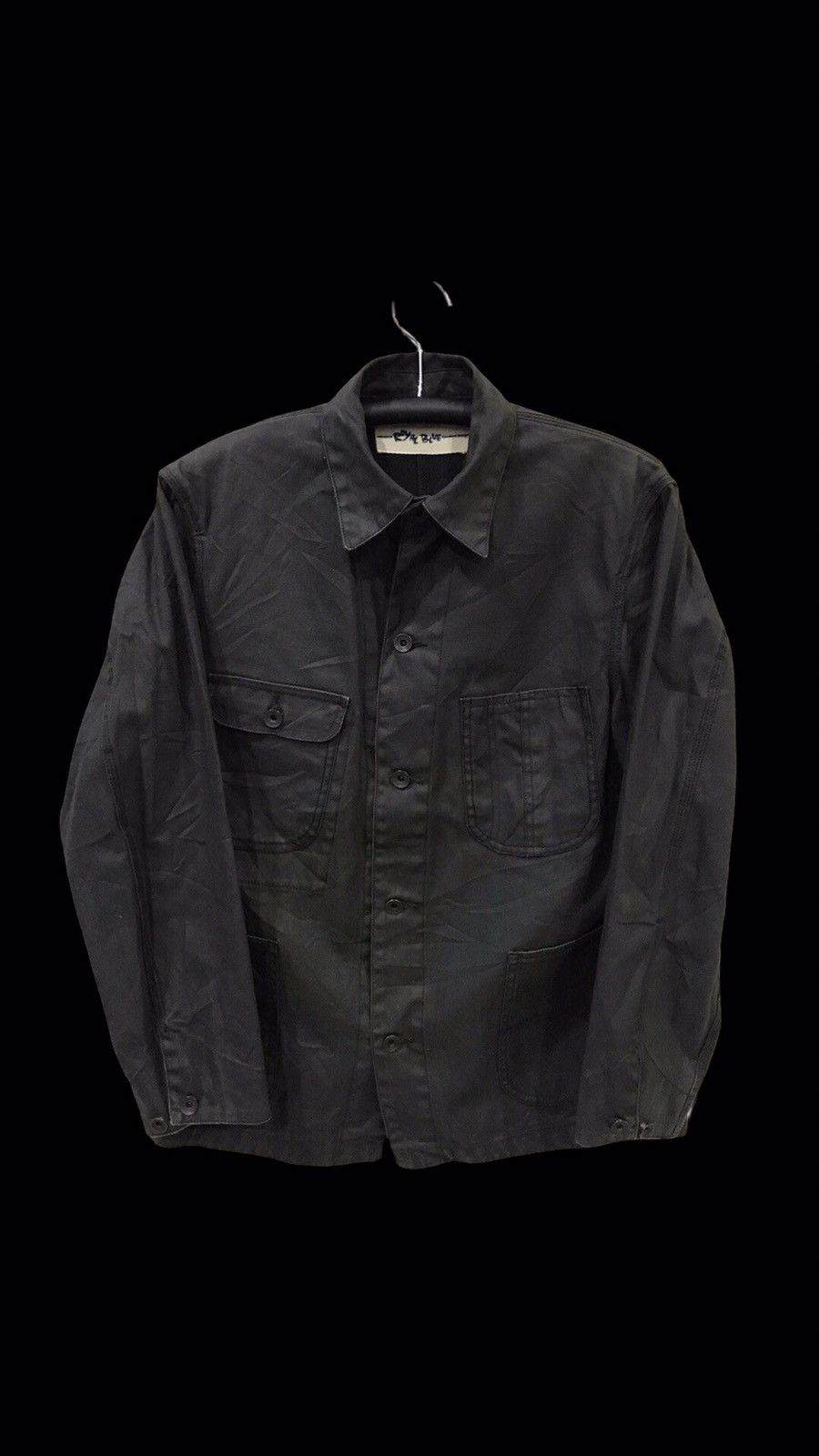 Japanese Brand ROYAL BLUE Japan Chore Coat Iron Donut Button Size US L / EU 52-54 / 3 - 1 Thumbnail