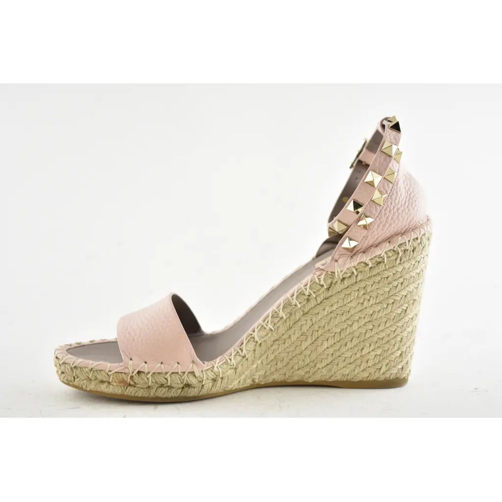 Valentino Rockstud 40D Ankle Strap Platform Wedge Sandal Heel 40 Size US 10 / IT 40 - 6 Thumbnail