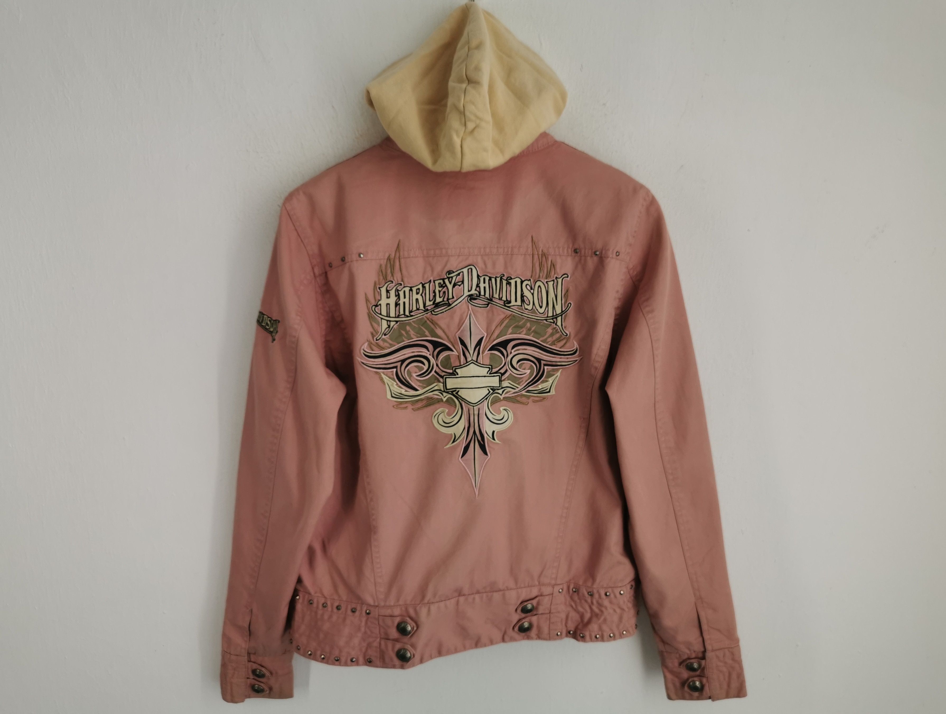 Vintage 90s Harley Davidson Jeans Jacket Size L