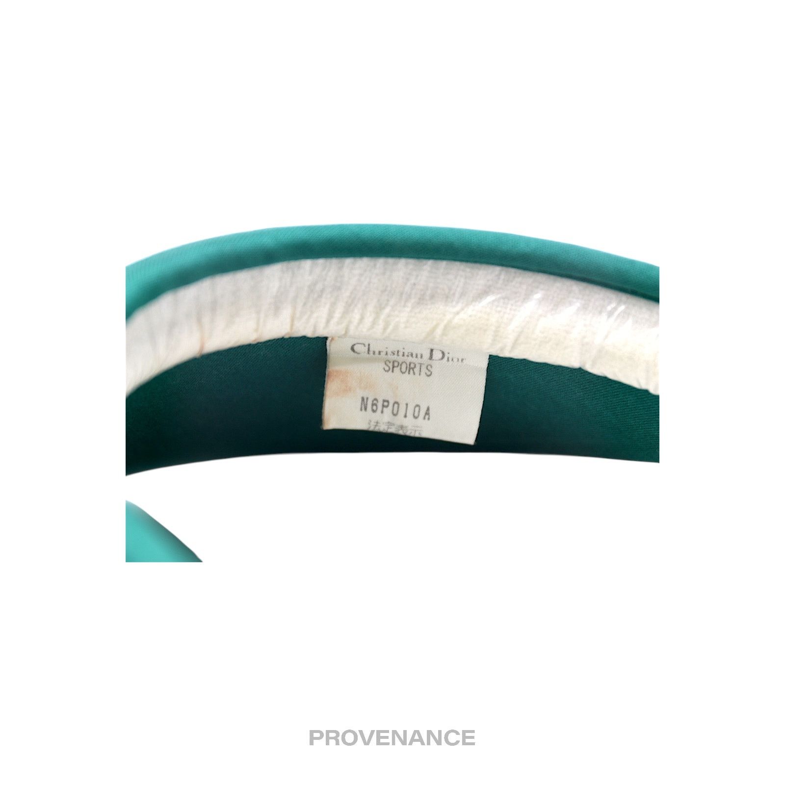 Dior 🔴 Christian Dior CD Sports Logo Visor - Green Size ONE SIZE - 9 Thumbnail
