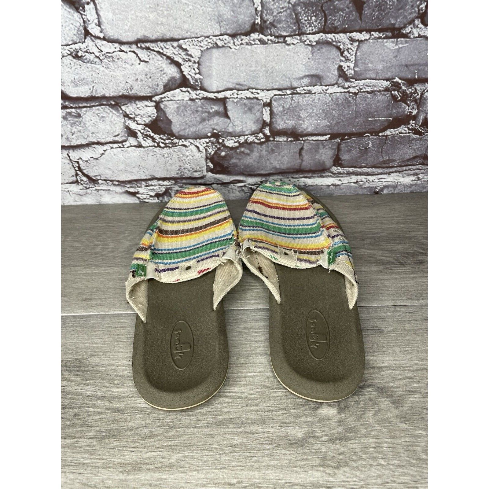 Sanuk Sanuk You Got My Back Canvas Slip On Multicolor Mules Womens Size US 10 / IT 40 - 5 Thumbnail