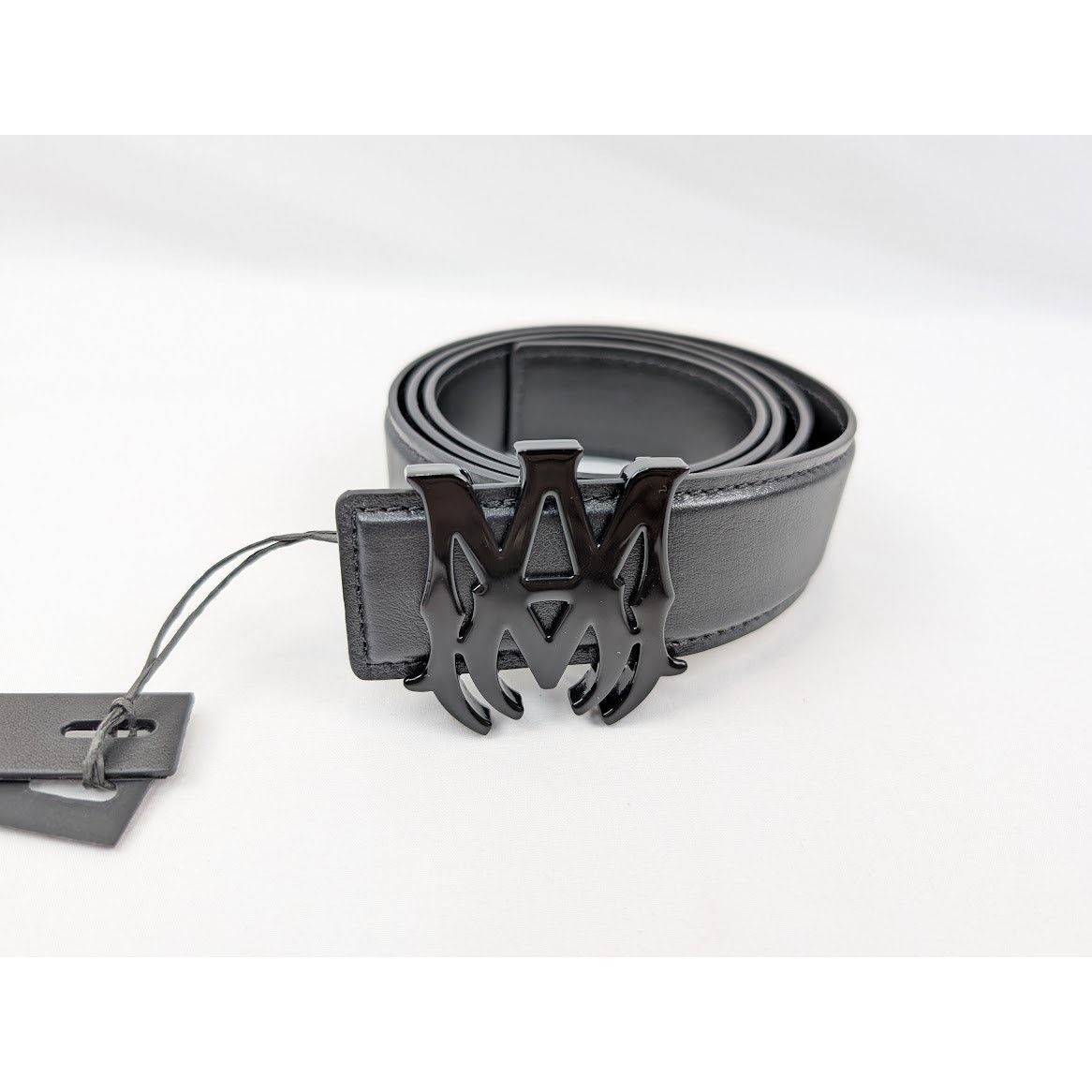 Amiri o1rshd1 Size: 90cm / 4cm MA Nappa Leather Belt in Black Size 36 - 1 Thumbnail