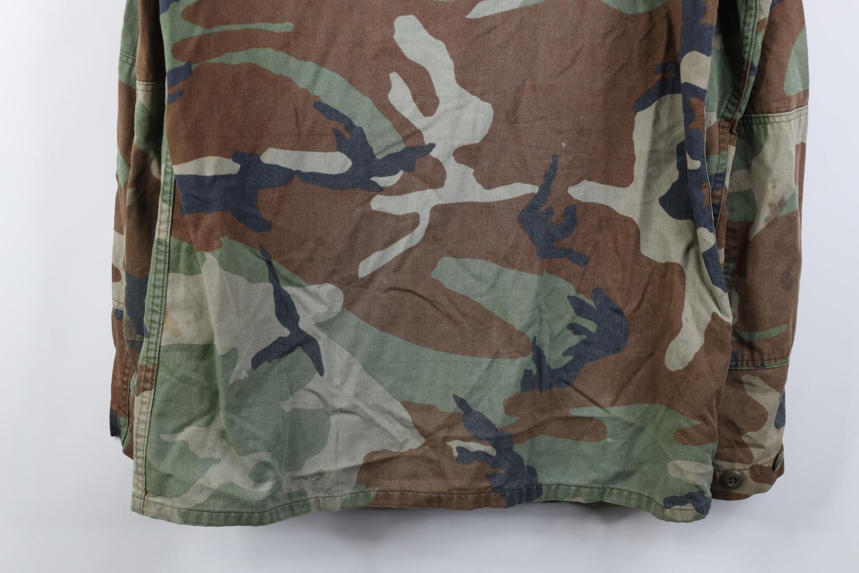 Vintage Vintage 80s USGI Long Woodland Camouflage Combat Coat Jacket Size US M / EU 48-50 / 2 - 24 Thumbnail