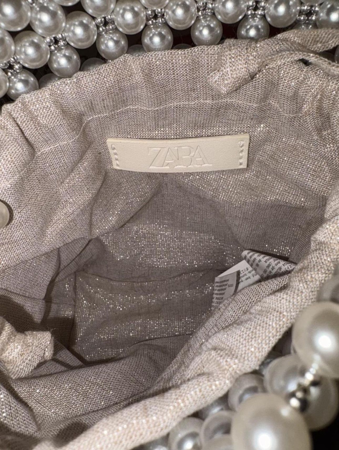 Zara Pearl Bucket Bag Size ONE SIZE - 4 Thumbnail