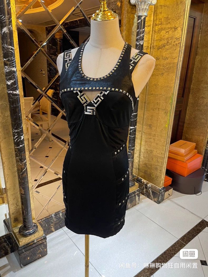 Versace Versace Fake two punk biker dresses Size M / US 6-8 / IT 42-44 - 4 Thumbnail