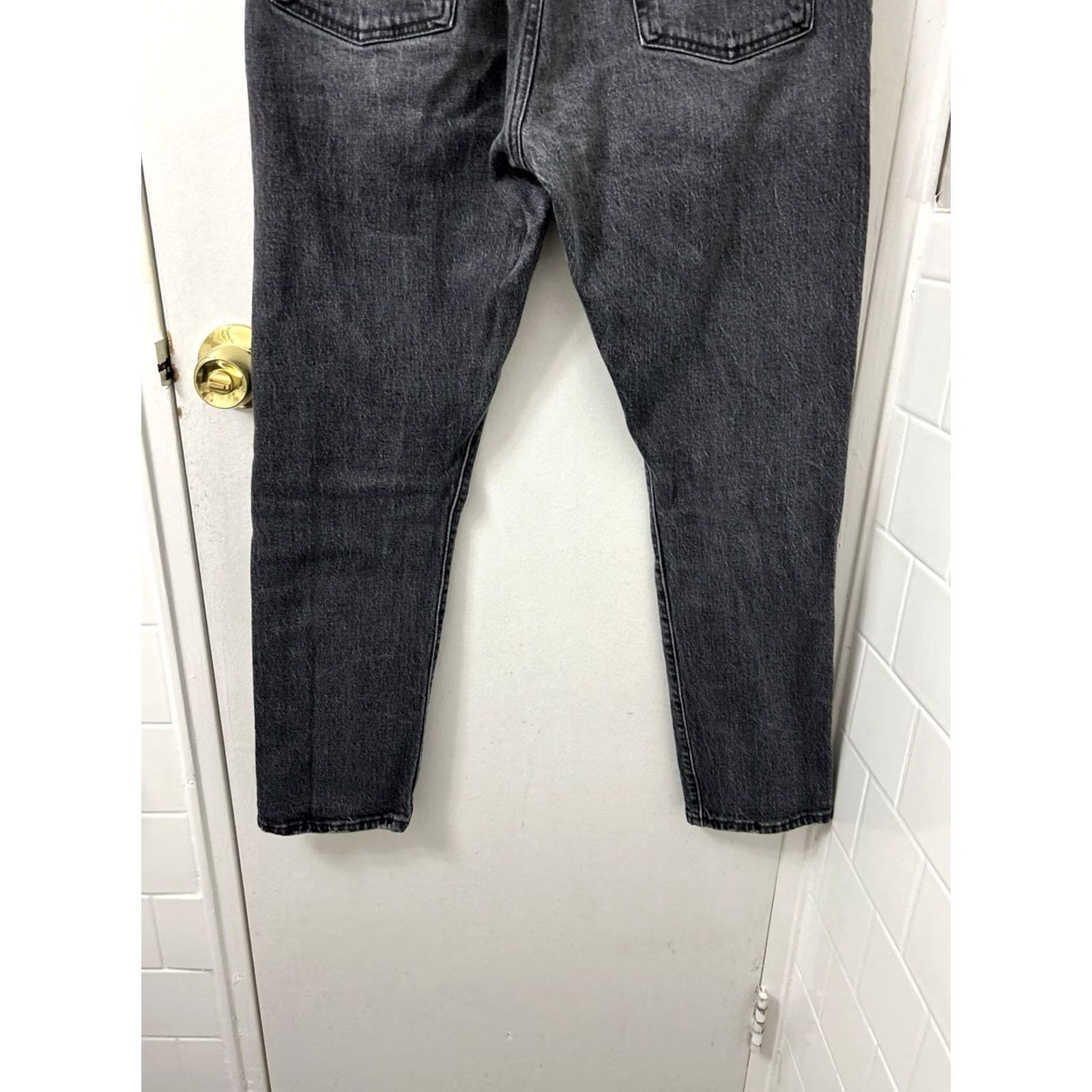 Levi's Levi's 501 S Jeans Womens 30x28 Denim Black Gray Button Fly Slim Skinny Distressed 5-Pocket Size 30" / US 8 / IT 44 - 3 Thumbnail