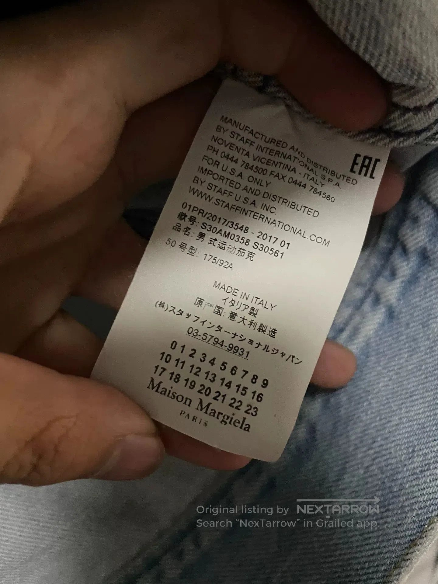 Maison Margiela Maison Margiela Denim Jacket with Pockets. Size US M / EU 48-50 / 2 - 7 Thumbnail