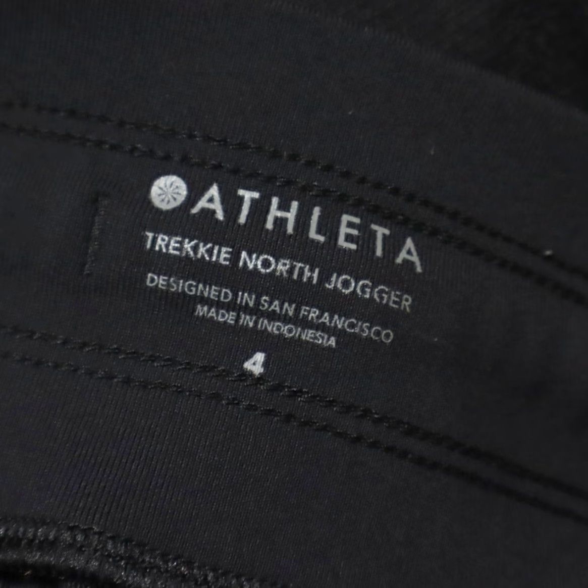 Athleta Athleta Black Women’s 4 Stretch Trekkie North Nylon Woven Jogger Pants Casual Regular Fit Pants Size 27" / US 4 / IT 40 - 4 Thumbnail