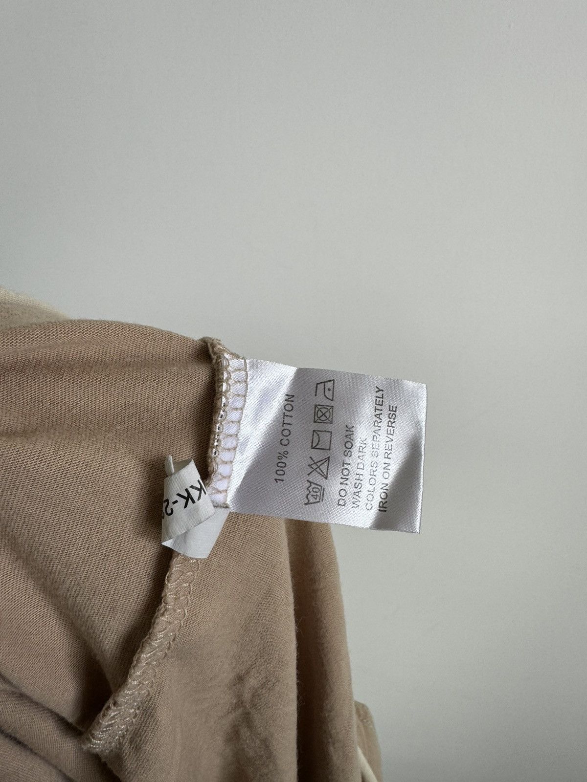 Vintage × Yves Saint Laurent Vintage Yves Saint Lauren YSL Basic Beige Polo Size US XL / EU 56 / 4 - 4 Thumbnail