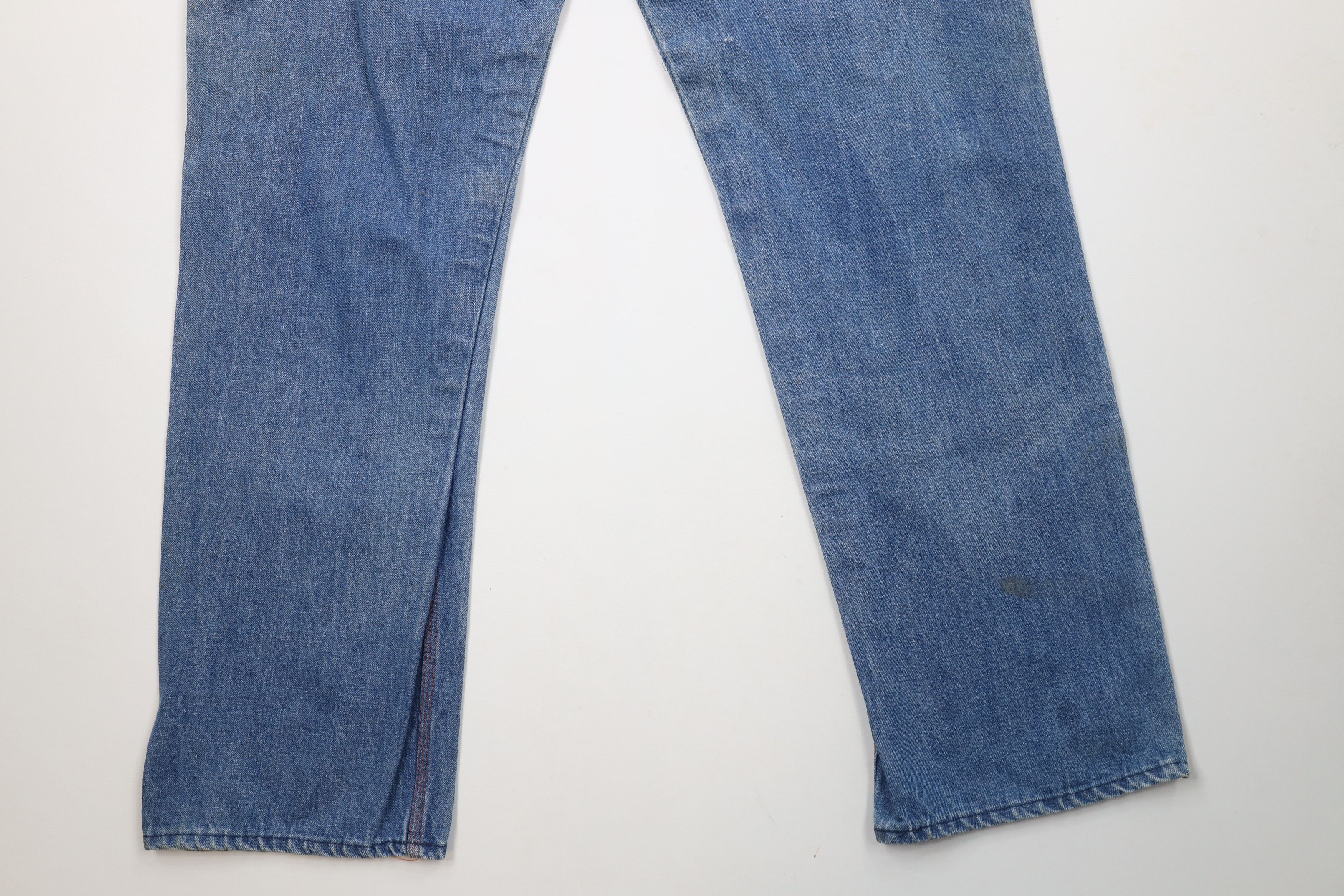Big Mac × Vintage Vintage 70s Big Mac Wide Leg Dungaree Denim Jeans USA Size US 40 / EU 56 - 16 Thumbnail