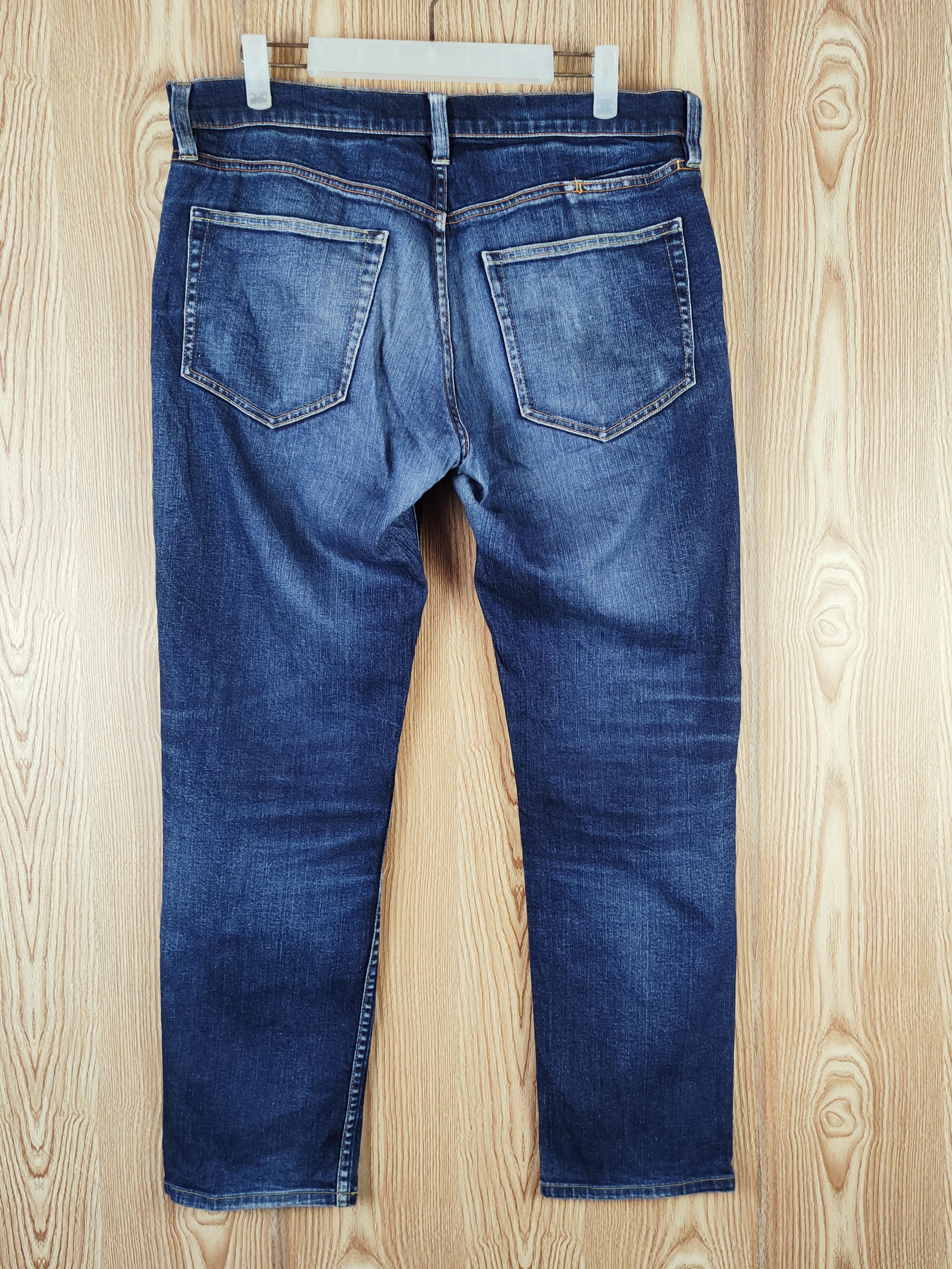 Japanese Brand Japanese Brand Dark Blue Distressed Ripped Jeans #S2692 Size US 34 / EU 50 - 8 Thumbnail