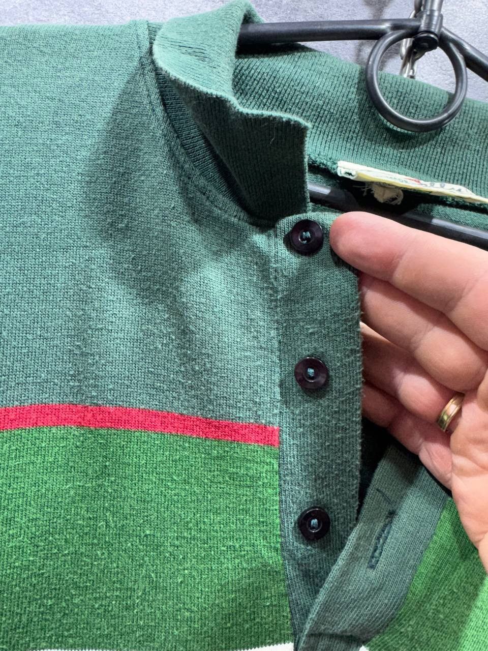 Vintage Vintage Rare RUGBY IRELAND 80s IRISH Polo Shirt Size US L / EU 52-54 / 3 - 9 Thumbnail