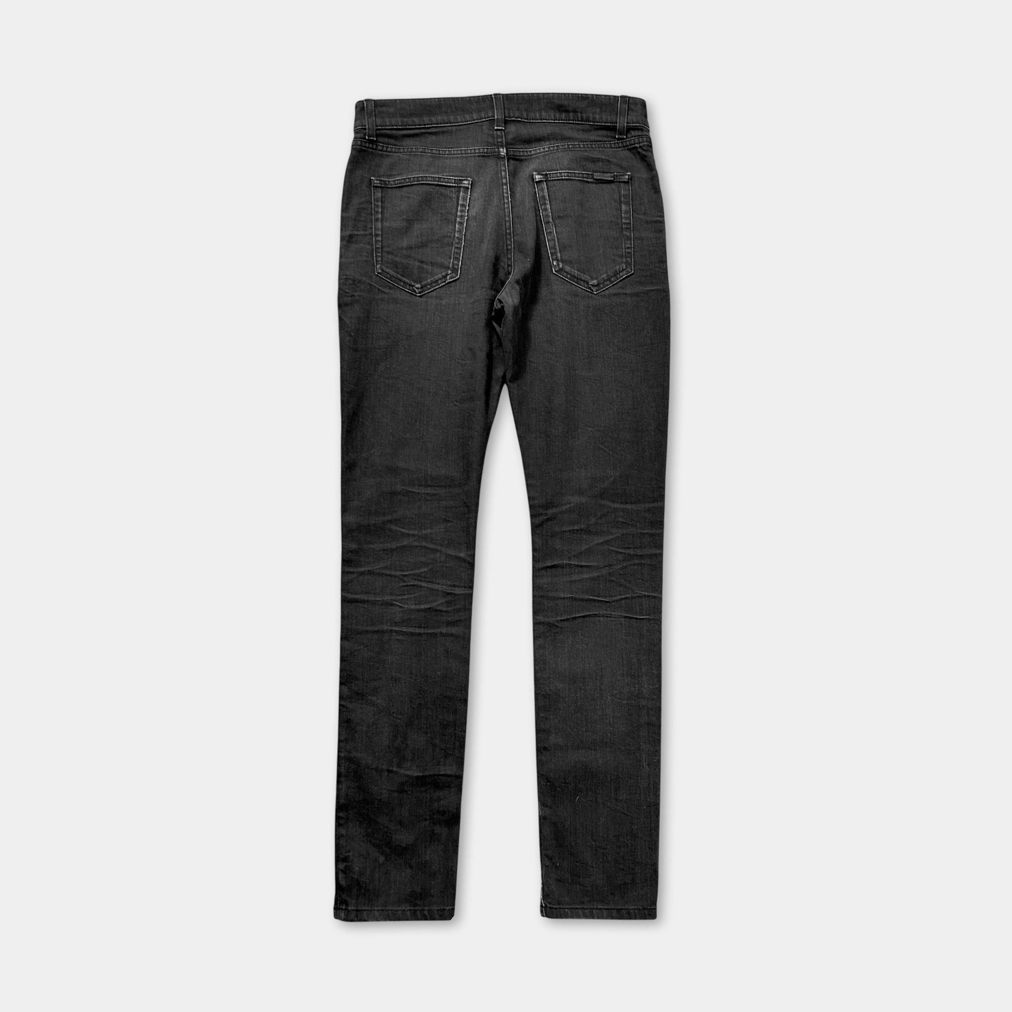 Saint Laurent Paris Saint Laurent D24 2016 Hedi Slimane Skinny Black Jeans Size US 31 - 5 Thumbnail
