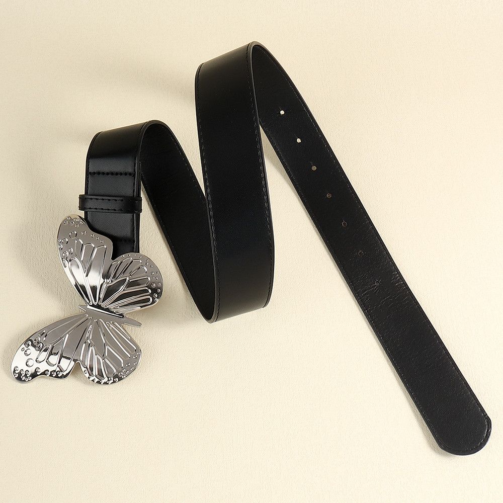 Other Streetwear Butterfly Pu Leather Ferroalloy Belt Size ONE SIZE - 3 Thumbnail