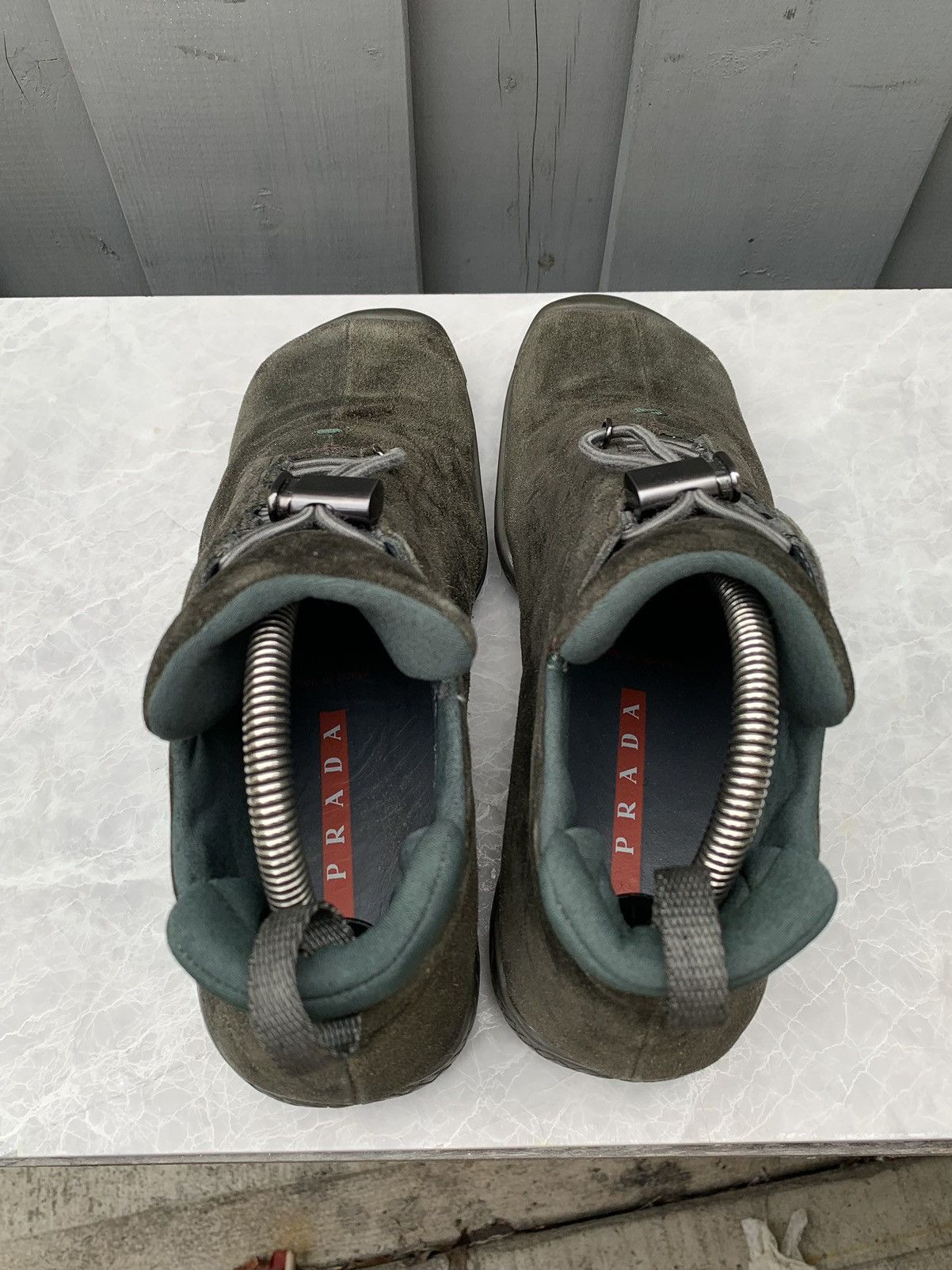 Prada × Vintage Vintage Prada Sport Boots F/W 1999 0773 Suede Hiking 2000s Size US 7.5 / IT 37.5 - 6 Thumbnail