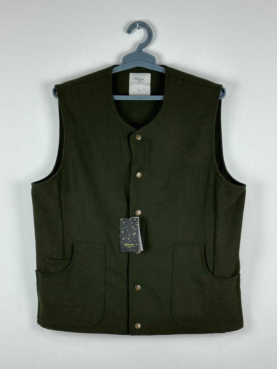 Percival Military Percival New Wool Casual Vest Size XL Size US XL / EU 56 / 4 - 1 Thumbnail