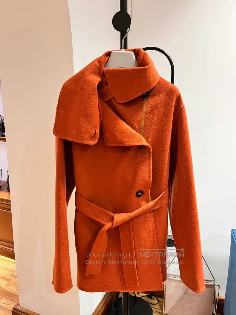 Hermes Hermes Cashmere Woolen Coat Size XXS / US 00 / IT 34 - 2 Thumbnail