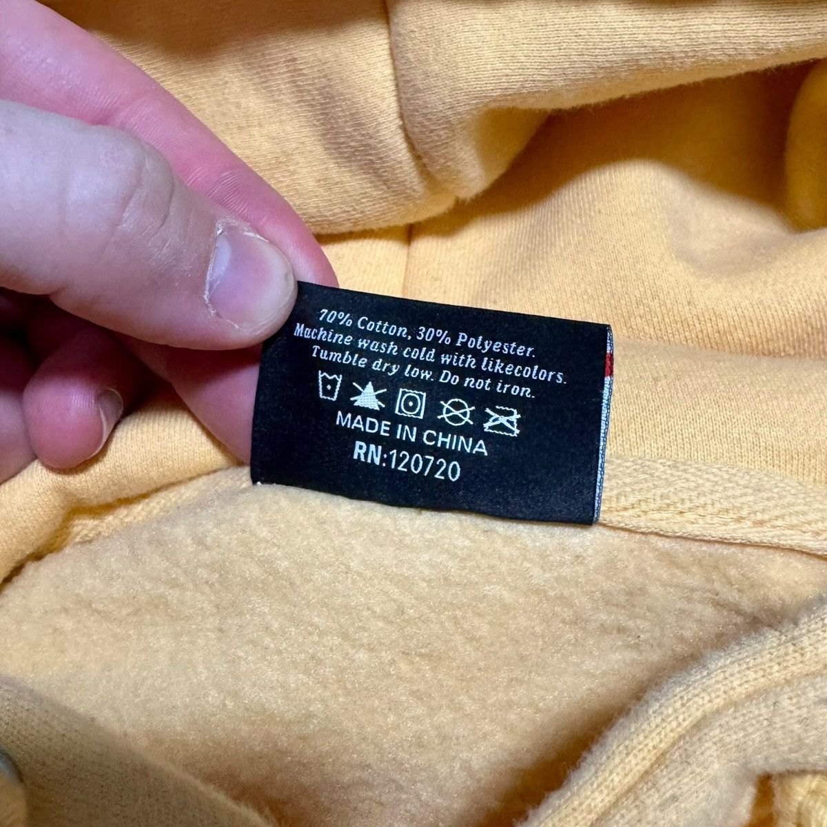 Lee × The Hundreds The Hundreds Lee Logo Yellow Hoodie Sweatshirt Adult Small Size US S / EU 44-46 / 1 - 7 Thumbnail