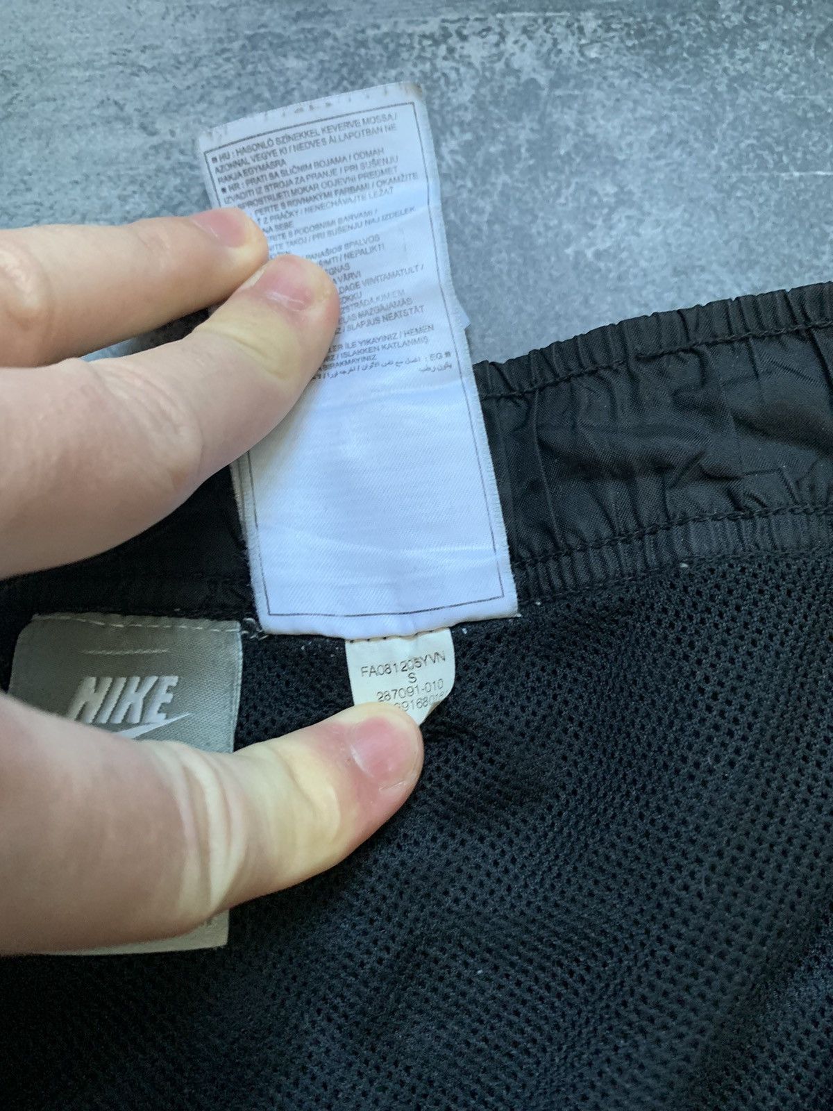 Nike × Vintage Vintage Nike Track Pants Drill Y2K style Swoosh Size US 31 - 8 Thumbnail