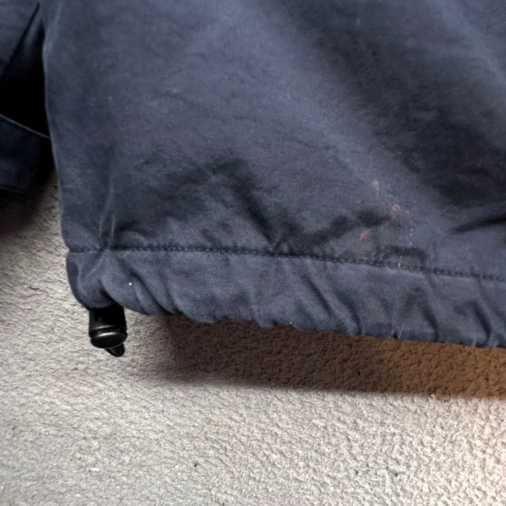 J.Crew J.CREW Jacket Men XL Navy Blue Fleece Lined Field Full Zip Utility Coat/Cotton Nylon Zipper Pockets Hooded Long Casual Outdoor Size US XL / EU 56 / 4 - 7 Thumbnail