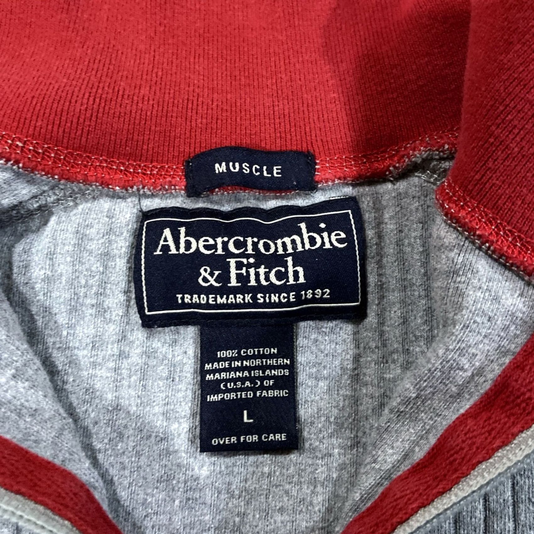 Abercrombie & Fitch VINTAGE Abercrombie & Fitch Jacket Mens L Fleece Box Logo Pullover Quarter Zip Overcoat Size US L / EU 52-54 / 3 - 4 Thumbnail