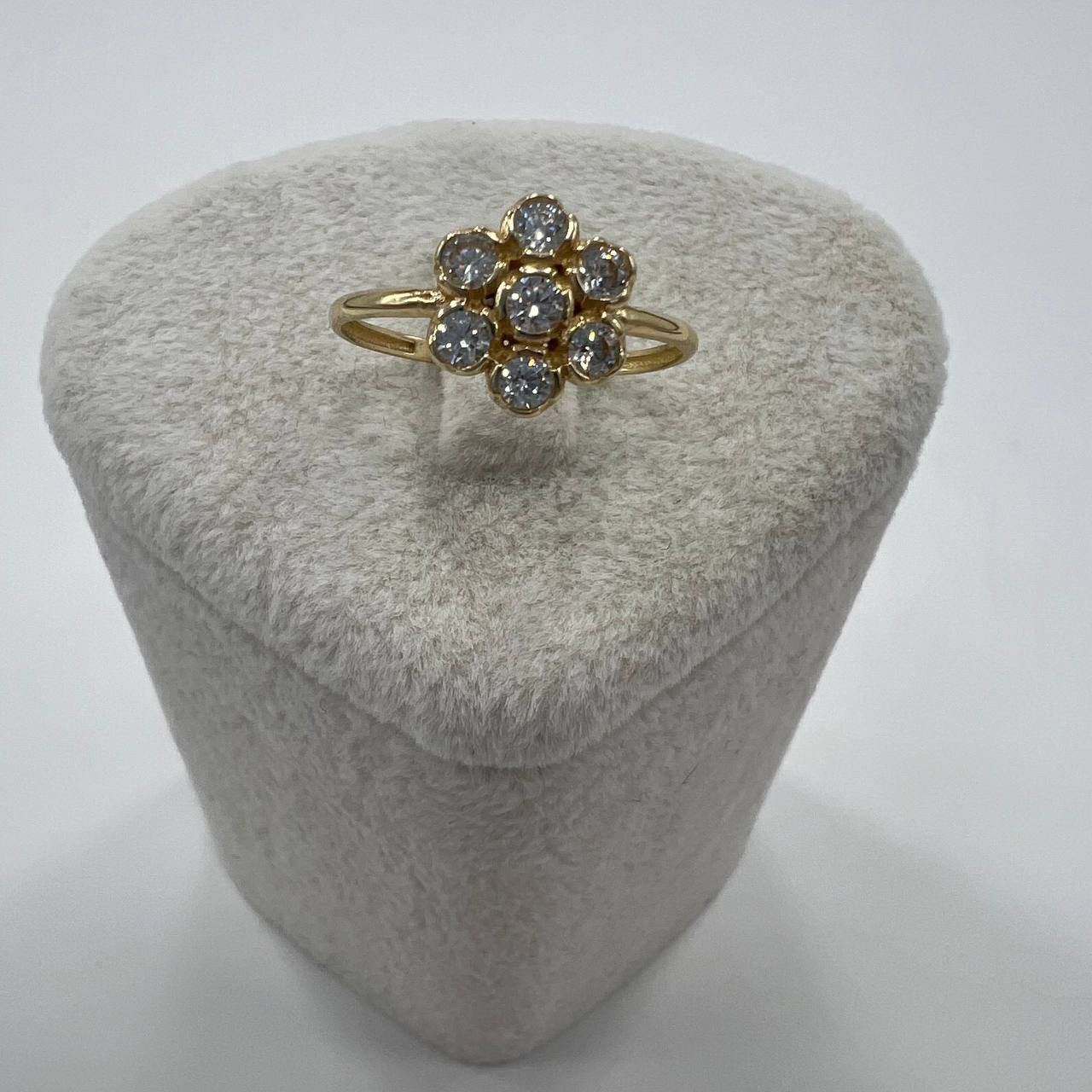 Other New 14K Solid Gold Ring 1.4g – Cluster Flower Design Size ONE SIZE - 3 Thumbnail