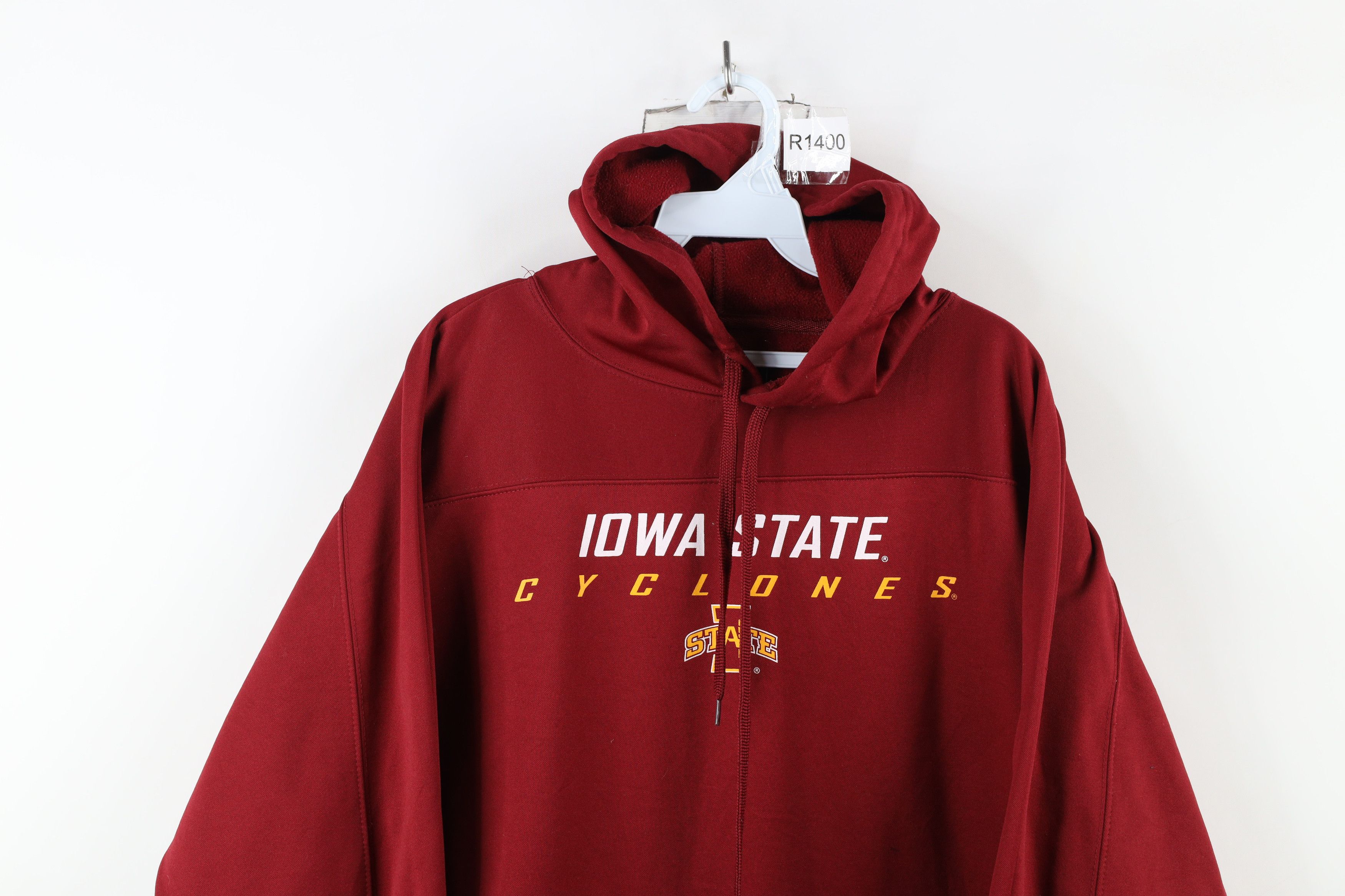 Vintage Vintage Spell Out Iowa State University Hoodie Sweatshirt Size US M / EU 48-50 / 2 - 2 Thumbnail