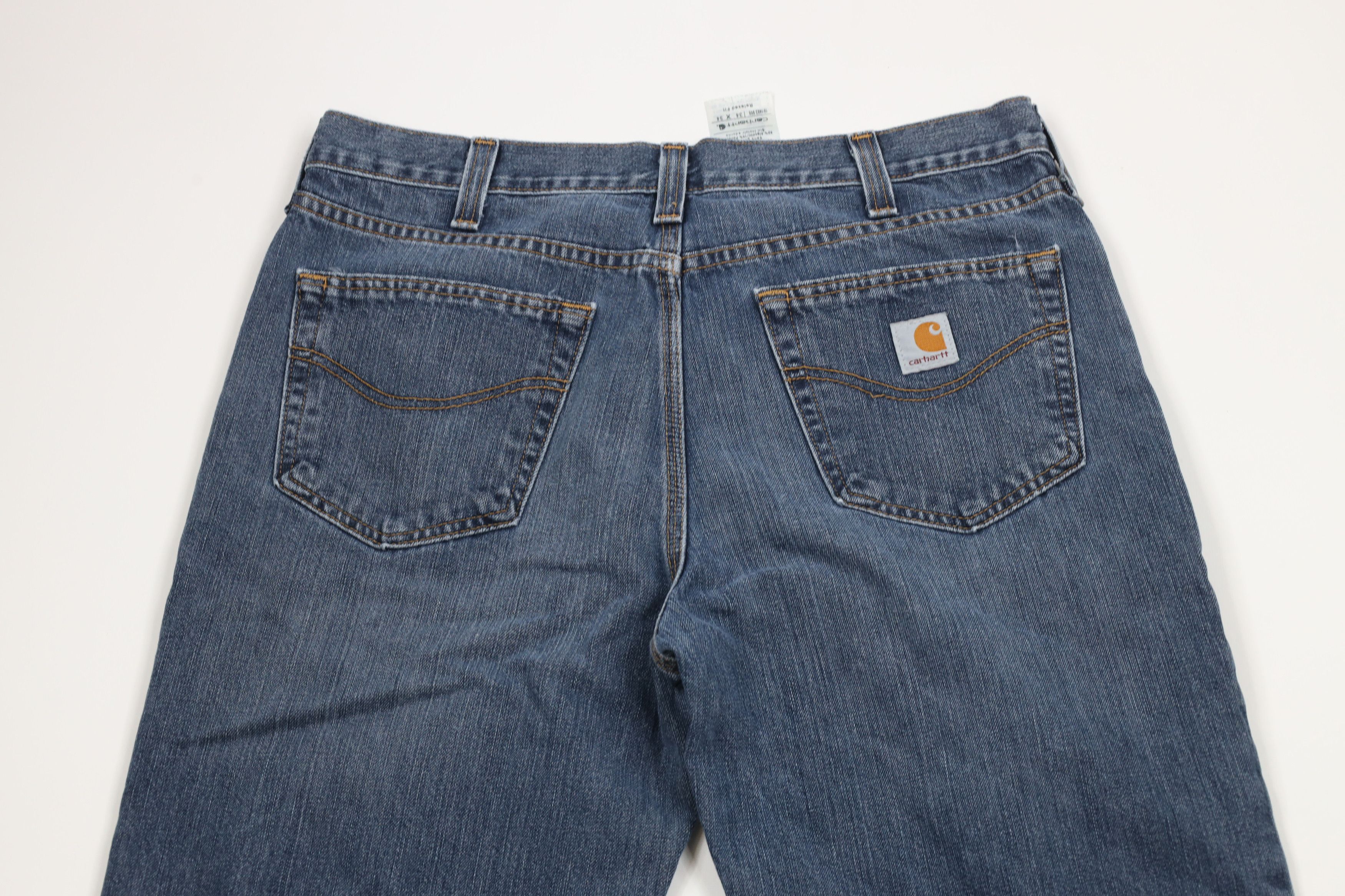 Carhartt × Vintage Vintage Y2K Carhartt Spell Relaxed Fit Stretch Denim Jeans Size US 34 / EU 50 - 9 Thumbnail