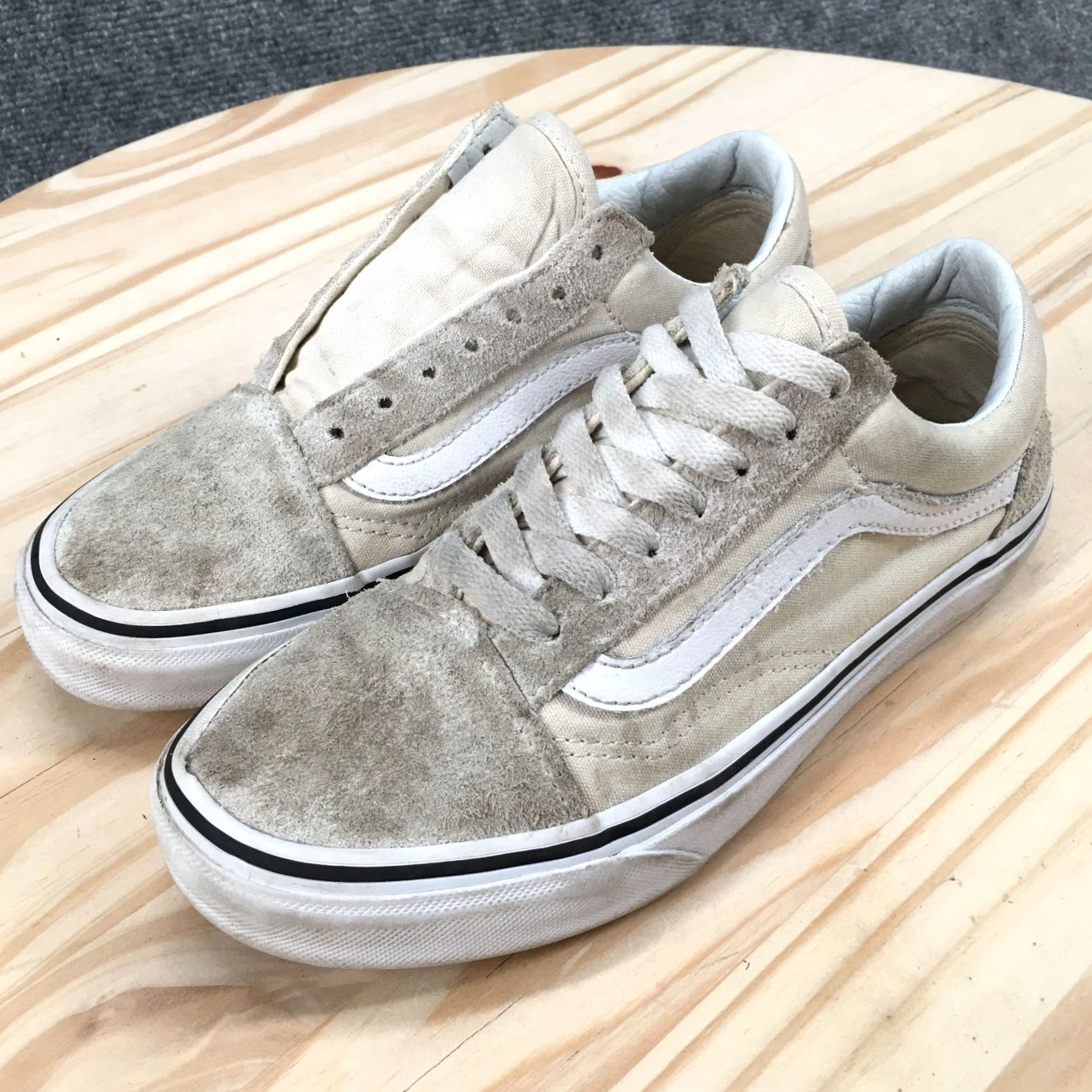 Vans VANS Old Skool Shoes Mens 5.5 Womens 5.5 Low Top Beige Sneakers Nike? Size M / US 6-8 / IT 42-44 - 3 Thumbnail