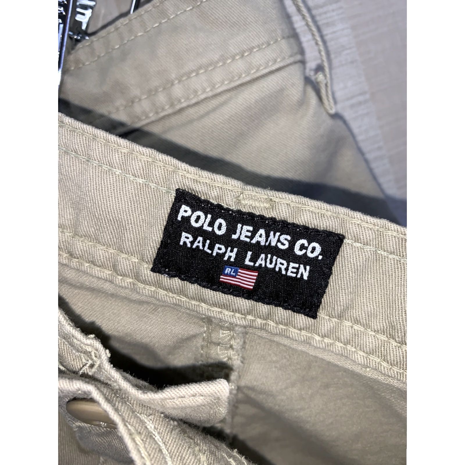 Polo Ralph Lauren VINTAGE Polo Ralph Lauren Mens Cargo Shorts Beige Cotton Khaki 36-38 81 Size US M / EU 48-50 / 2 - 6 Thumbnail