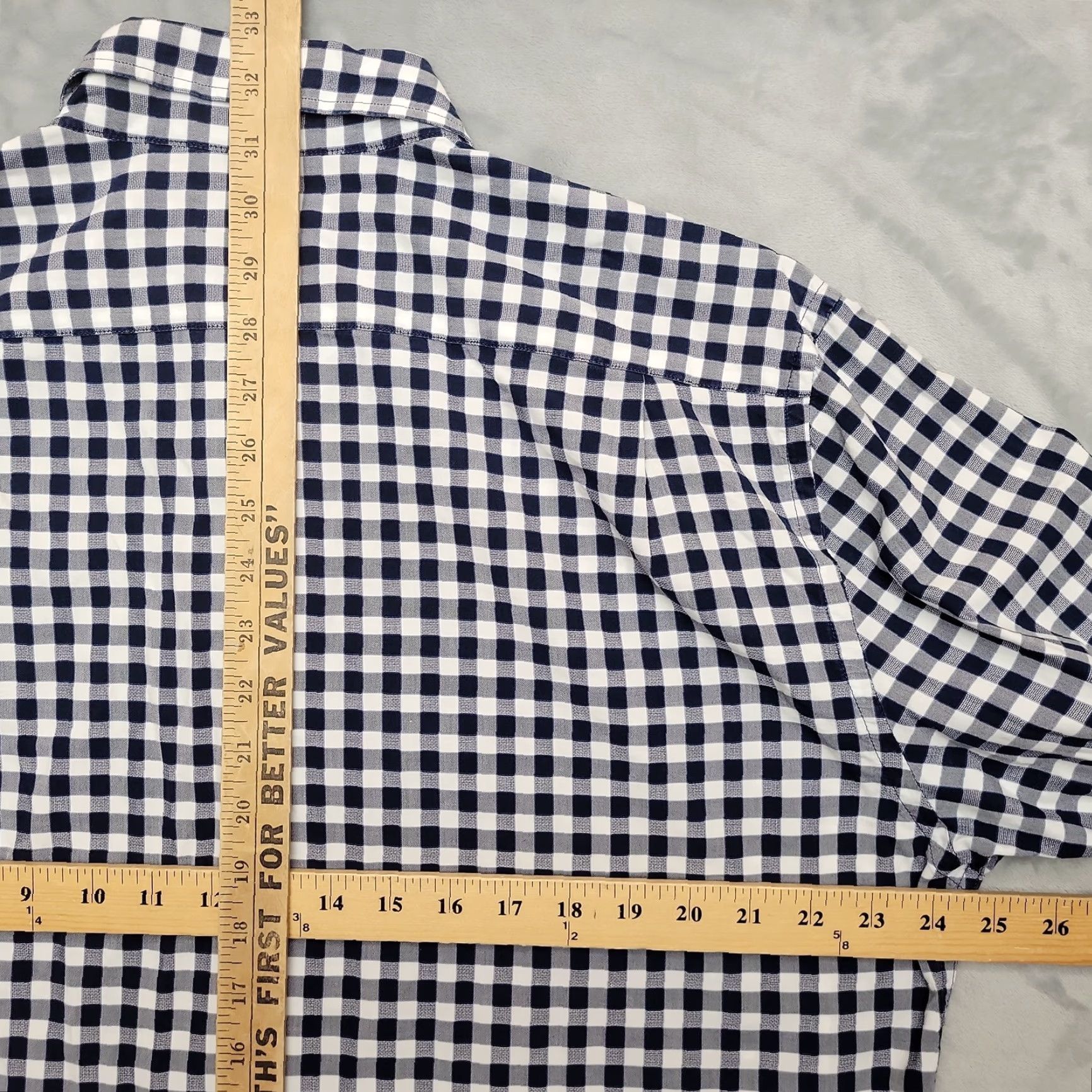 Rodd & Gunn Rodd & Gunn Shirt Mens 2XL Blue White Gingham Check Cotton Casual Sports Fit Shirt Size US XXL / EU 58 / 5 - 8 Thumbnail