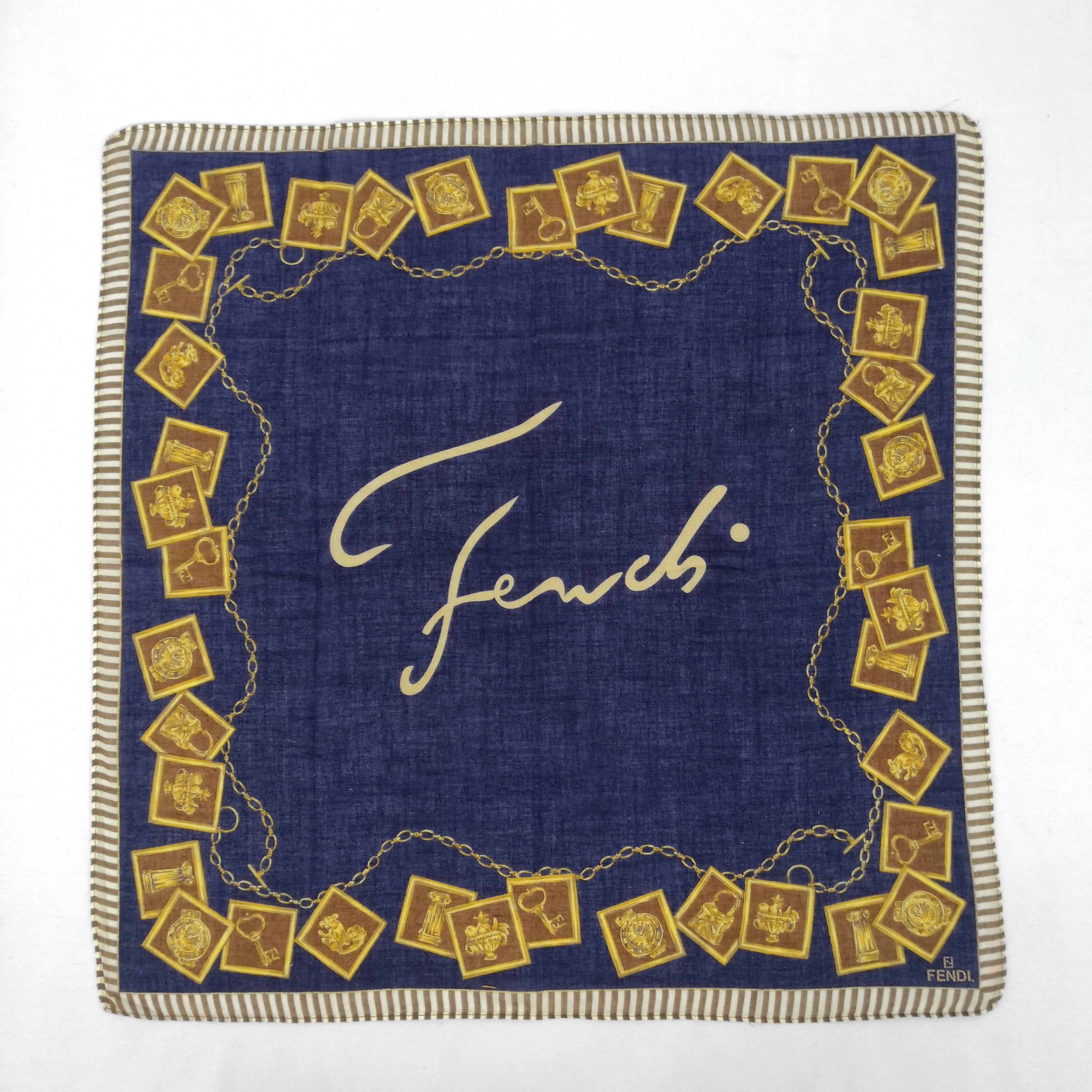 Japanese Brand × Vintage Vintage Fendi Handkerchief Neckerchief Bandana Size ONE SIZE - 1 Thumbnail