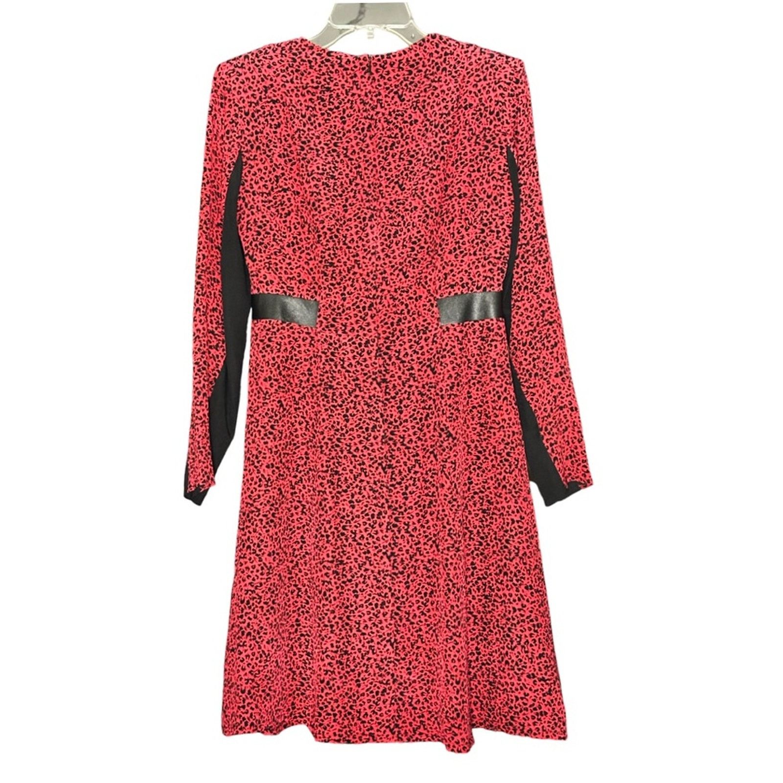 Nanette Lepore Nanette Lepore Dewey Decimal Leather-Trim Dress Size M / US 6-8 / IT 42-44 - 4 Thumbnail