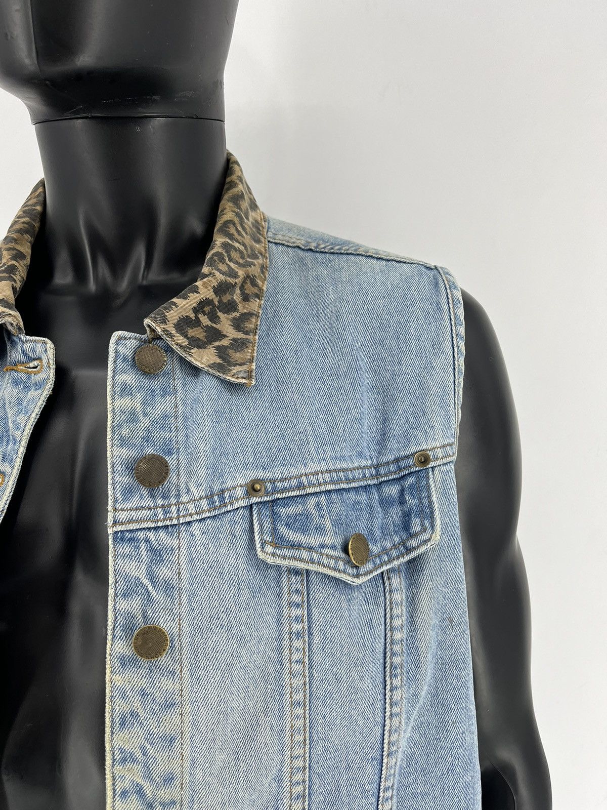 John Baner × Vintage John Baner Avant Garde Japanese Brand Denim Jacket Size US M / EU 48-50 / 2 - 7 Thumbnail