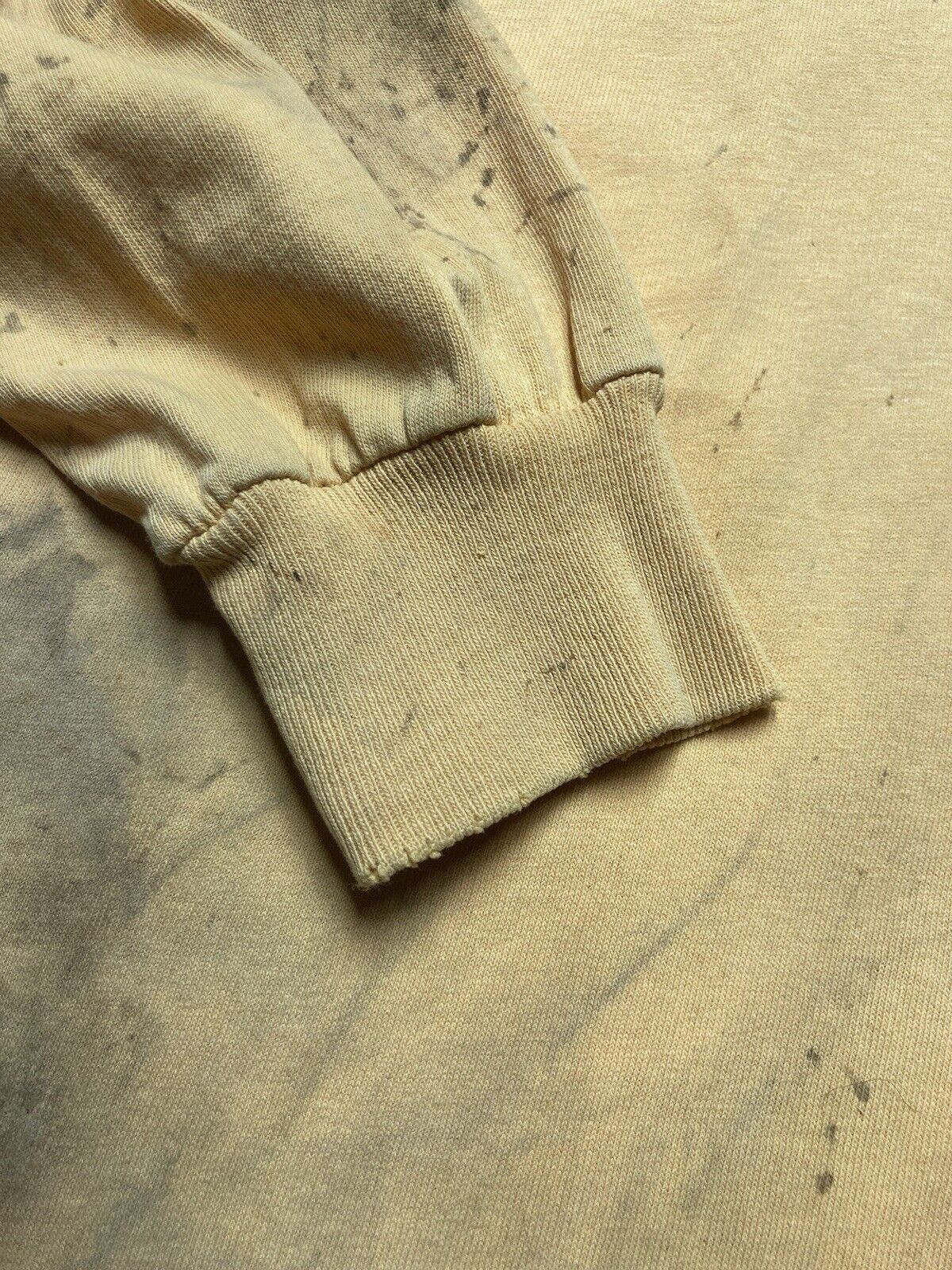 Vintage VTG 60s t shirt mock neck cotton soft distressed stained XL Size US XL / EU 56 / 4 - 9 Thumbnail