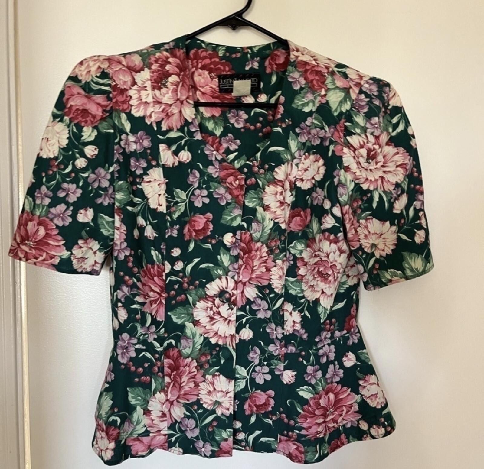 Other Vintage Just in Thyme LTD floral blouse Size XL / US 12-14 / IT 48-50 - 1 Thumbnail