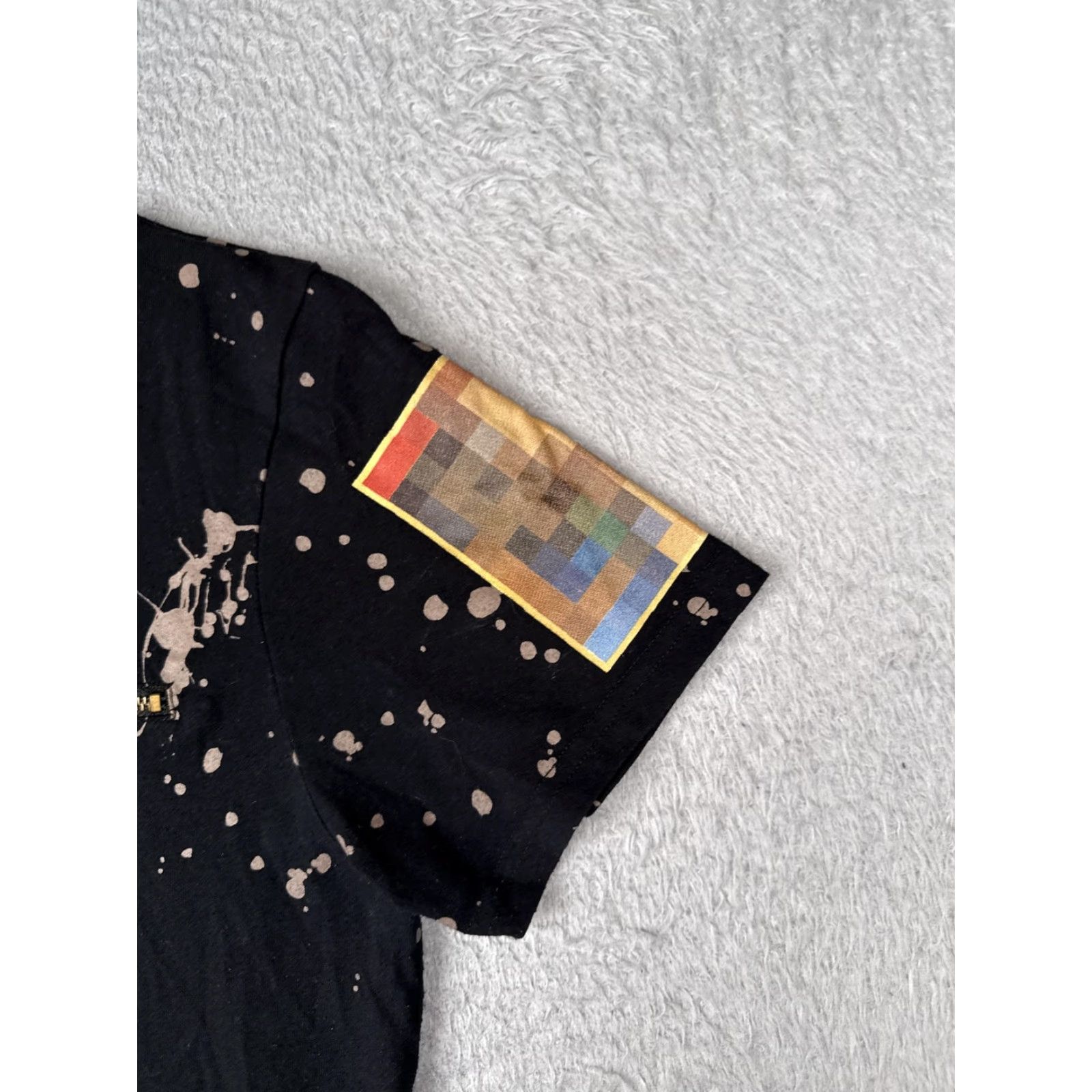 Yeezy Rise As 1ne Shirt Mens Medium Black Paint Splatter Yeezy Graphic Zip Hem Quotes Size US M / EU 48-50 / 2 - 2 Thumbnail