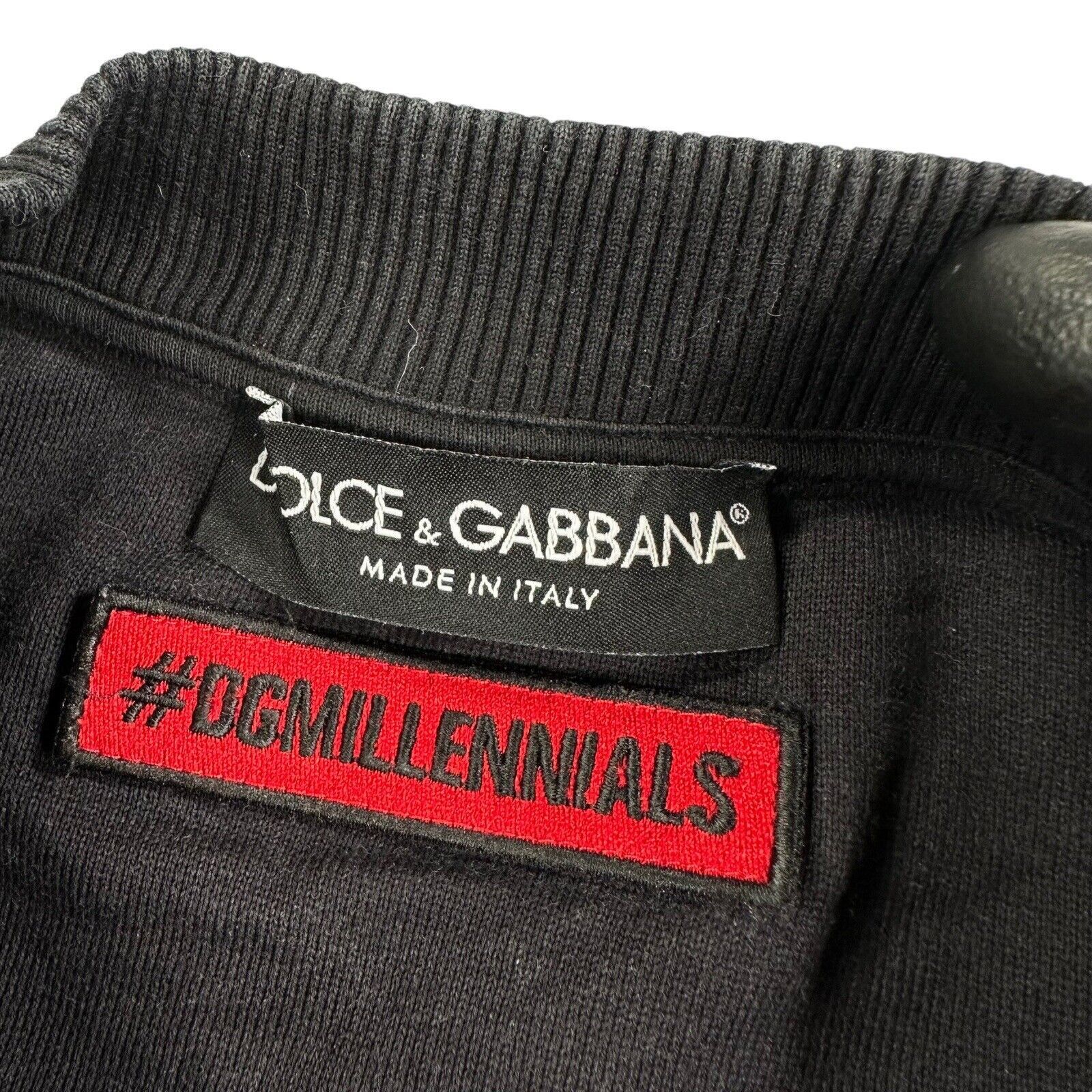 Dolce & Gabbana Dolce & Gabbana Size S Sweatshirt Black Tape Wrap Logo Size US S / EU 44-46 / 1 - 3 Thumbnail