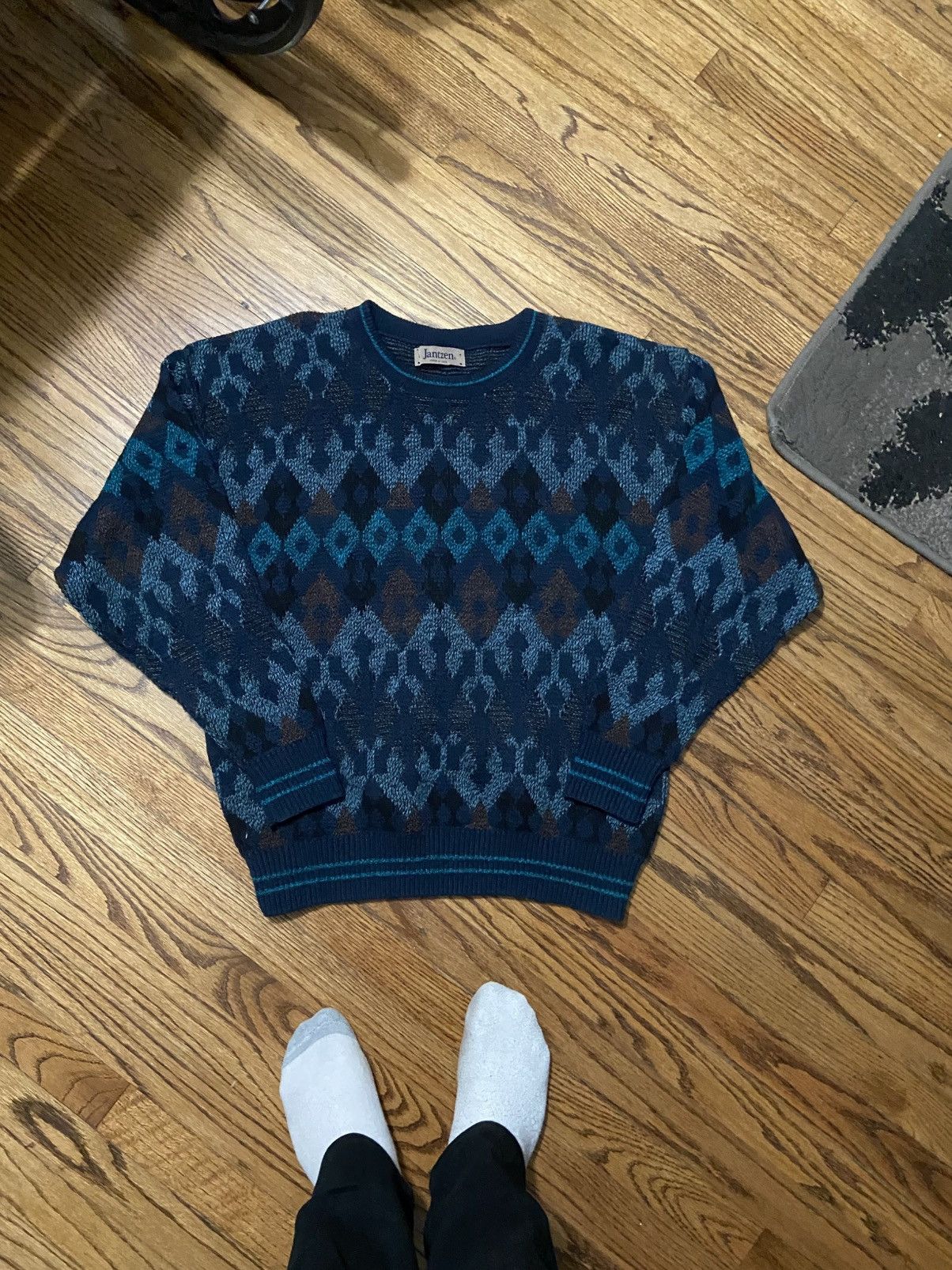 Vintage Vintage knit sweater Size US L / EU 52-54 / 3 - 1 Thumbnail