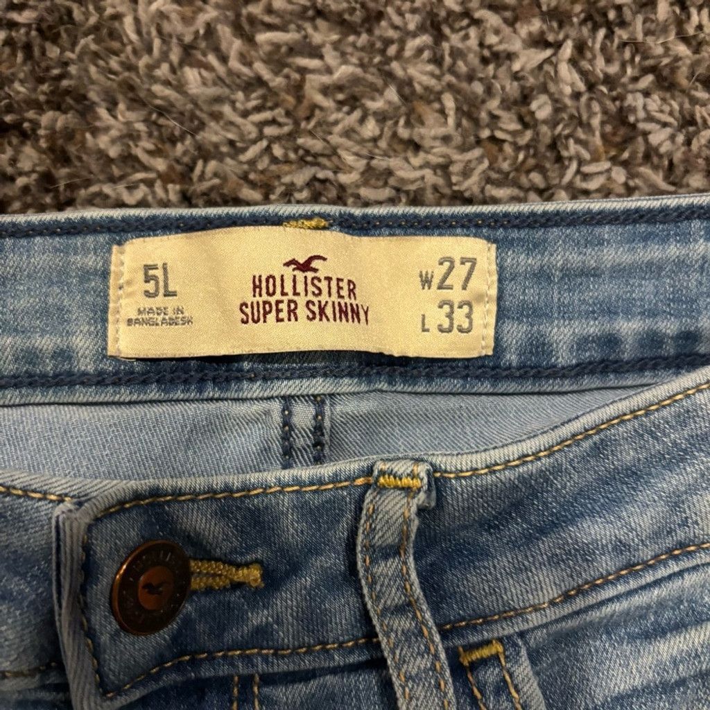 Hollister Distressed Hollister Denim Cutoff Shorts Size 27" / US 4 / IT 40 - 4 Thumbnail