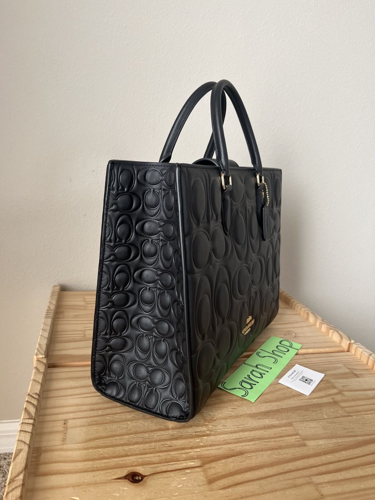 Coach Coach Maggie Tote In Signature Leather Size ONE SIZE - 6 Thumbnail