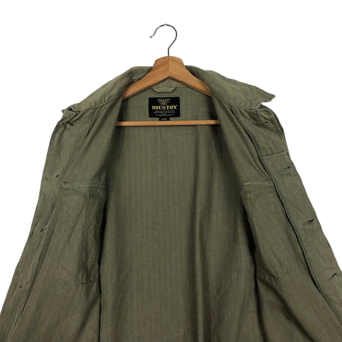 Other 📌Vintage Chore Worker Military Jacket Houston Multi Pockets Size US L / EU 52-54 / 3 - 15 Thumbnail