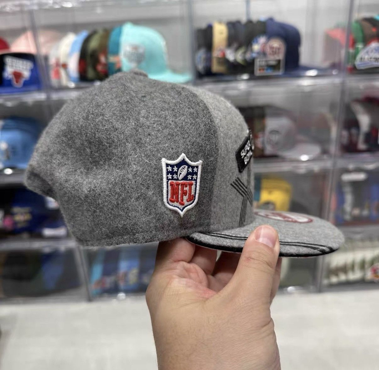 New Era New Era NFL Super Bowl Wool Flat Brim Baseball Cap J32 Size ONE SIZE - 3 Thumbnail