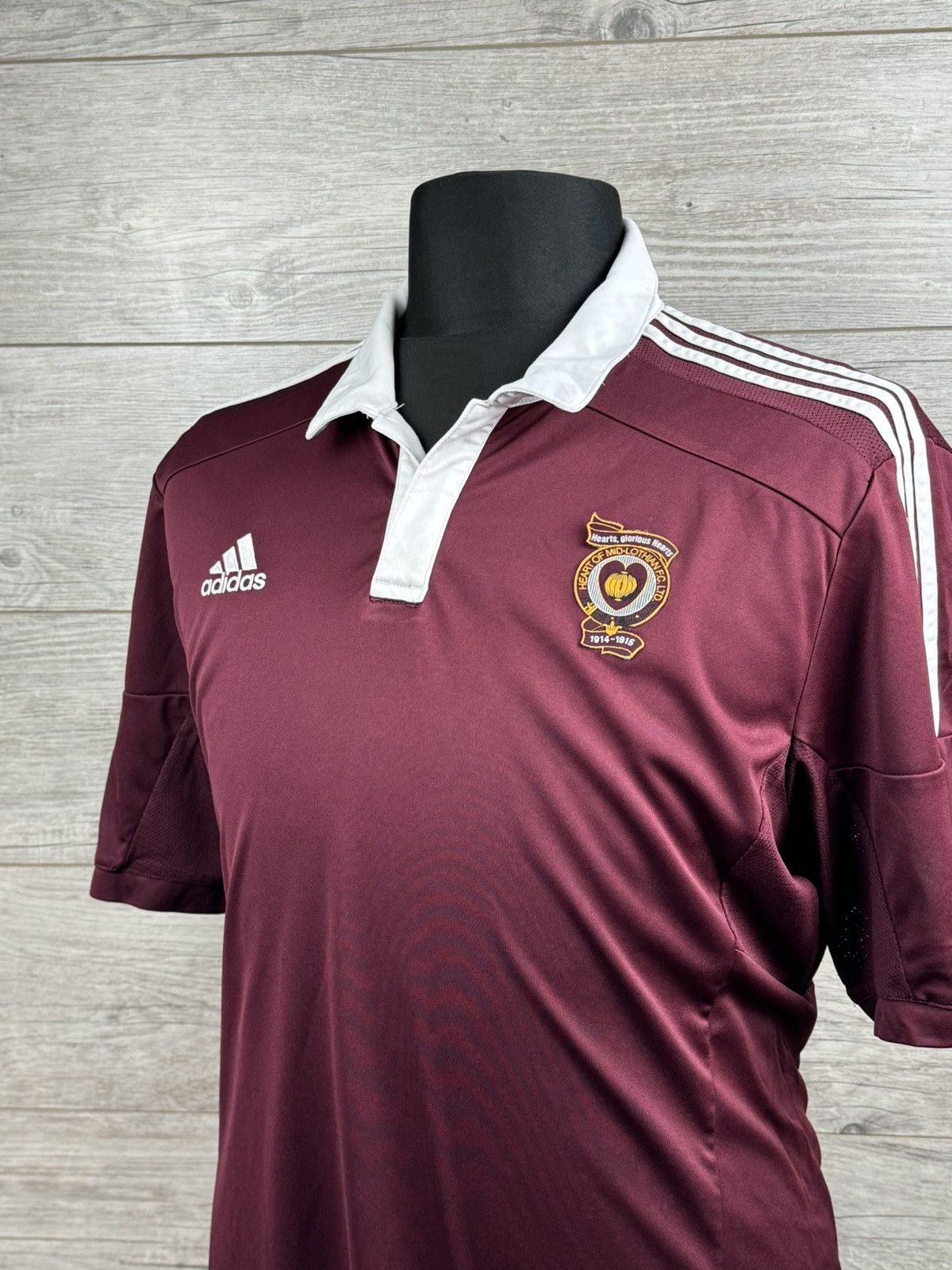 Adidas Adidas HEART OF MIDLOTHIAN 2014 2015 SHIRT SOCCER JERSEY Size US XL / EU 56 / 4 - 1 Thumbnail