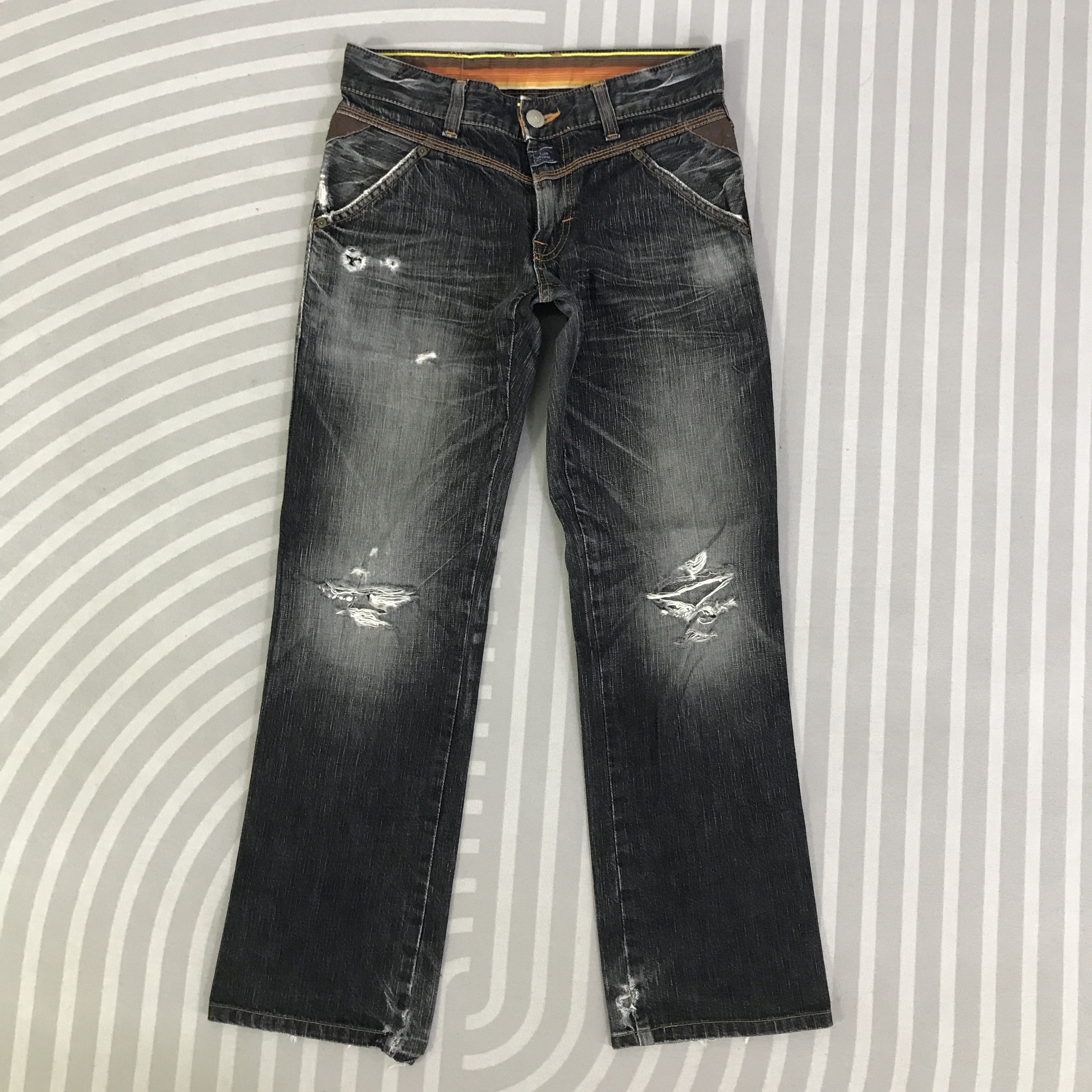 Edwin Vintage Edwin Black Faded Jeans pants K74B19 Size US 28 / EU 44 - 1 Thumbnail