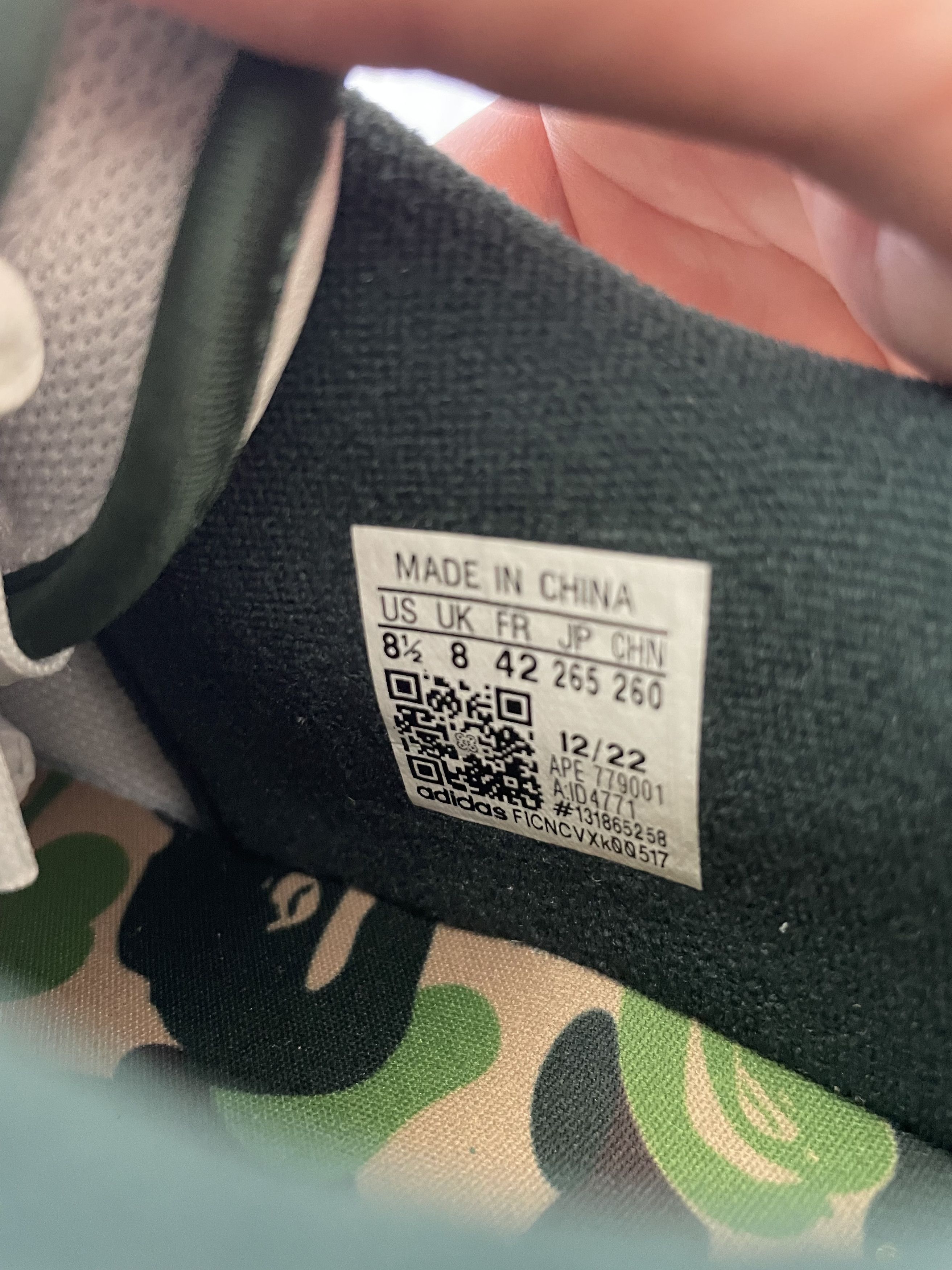Adidas × Bape ADIDAS FORUM 84 BAPE LOW Size US 8.5 / EU 41-42 - 7 Thumbnail