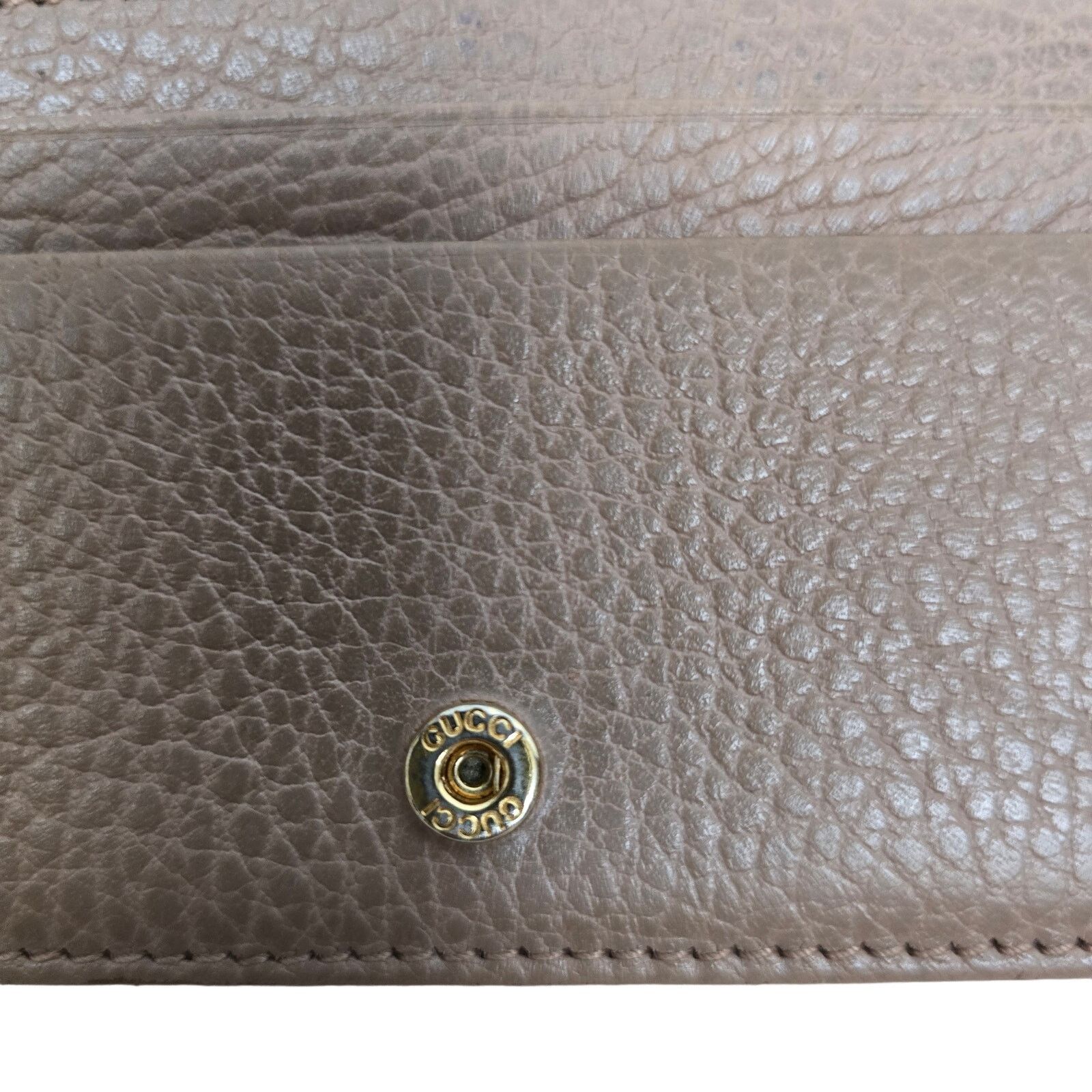Gucci GG Marmont Compact Wallet Bifold Grained Leather