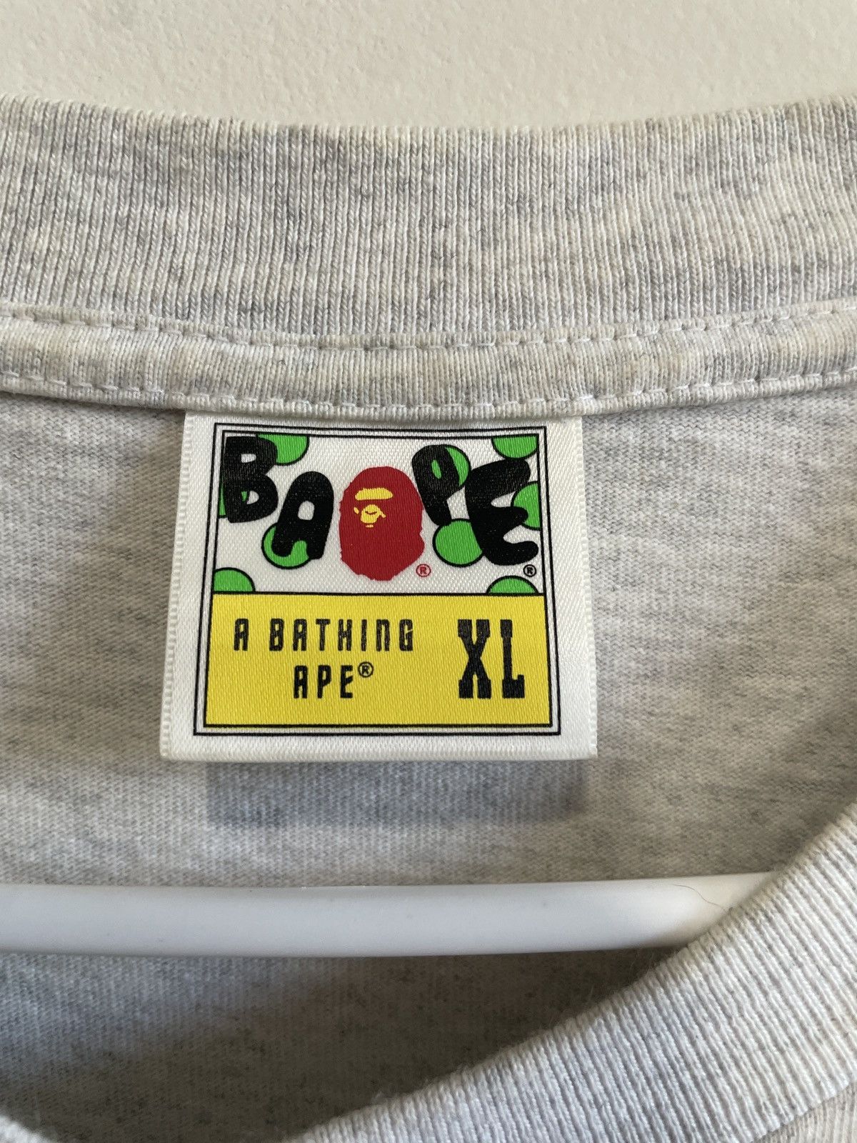 Bape Bape Repeat Logo Heather grey Baggy Tee Size US XL / EU 56 / 4 - 4 Thumbnail